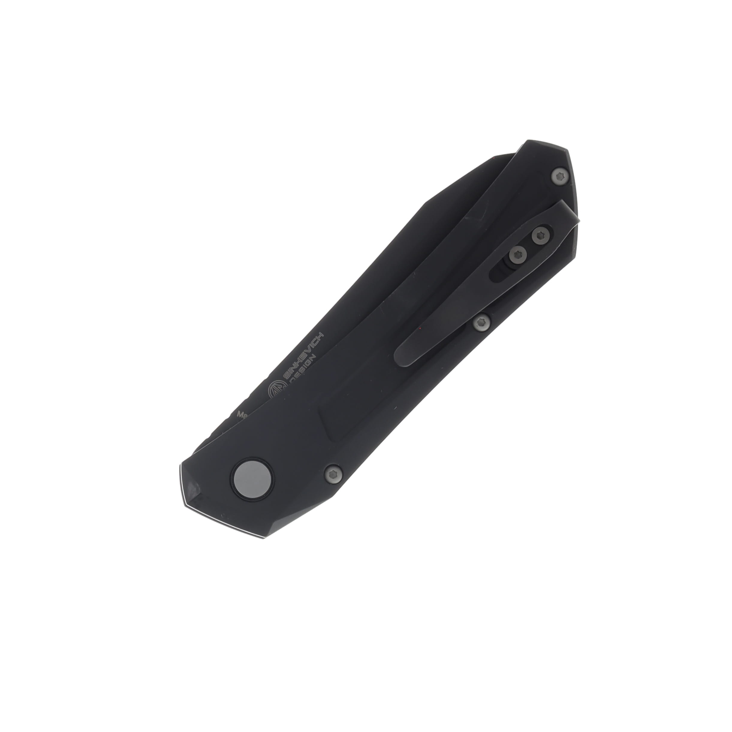 Pro Tech Auto Oligarch Solid Grey Aluminum Handle DLC Black Magnacut Blade AUPTDS103 View 3