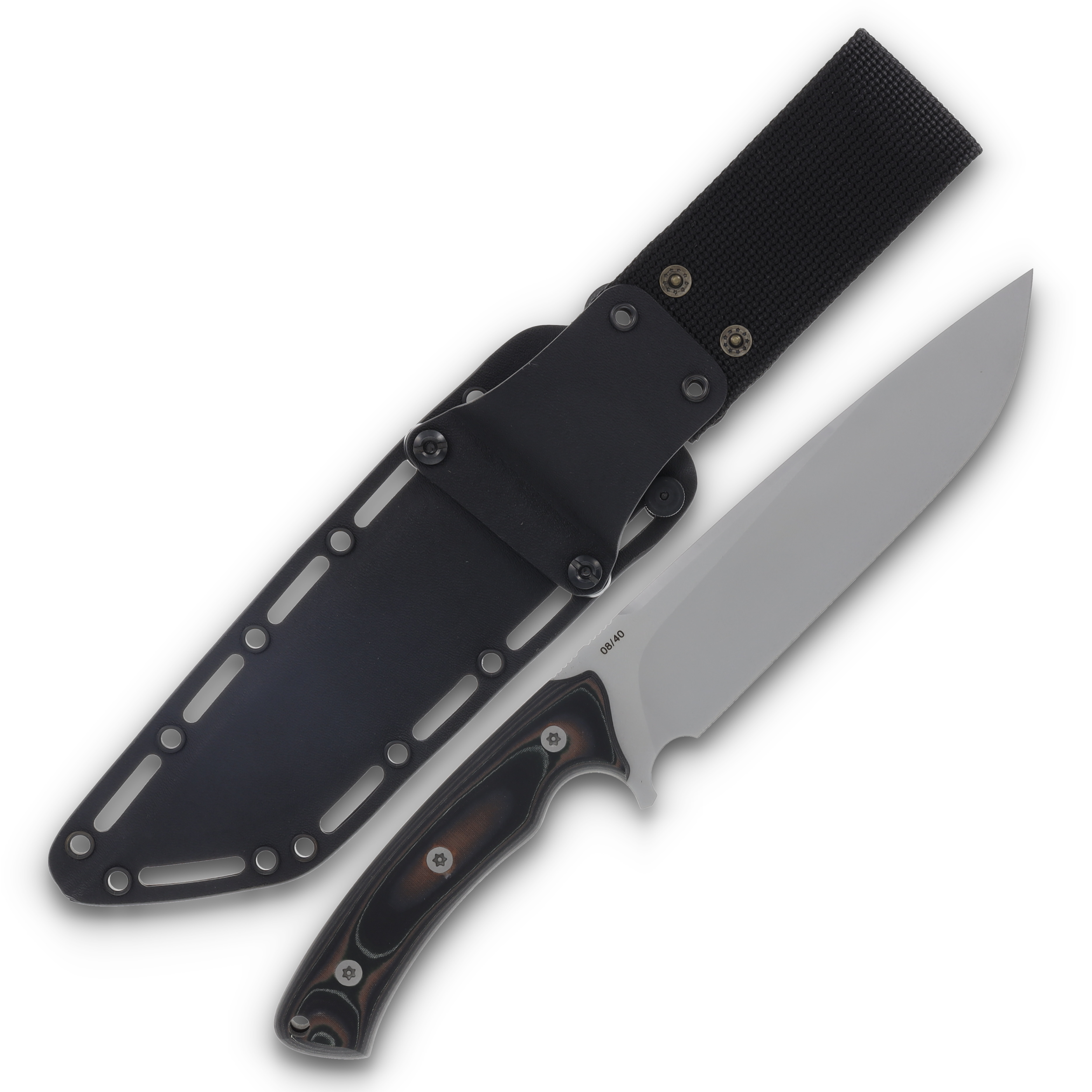 Bastards Knives Polaris Fixed Blade Micarta Foliage with Kydex Sheath POLARIS-32 View 2