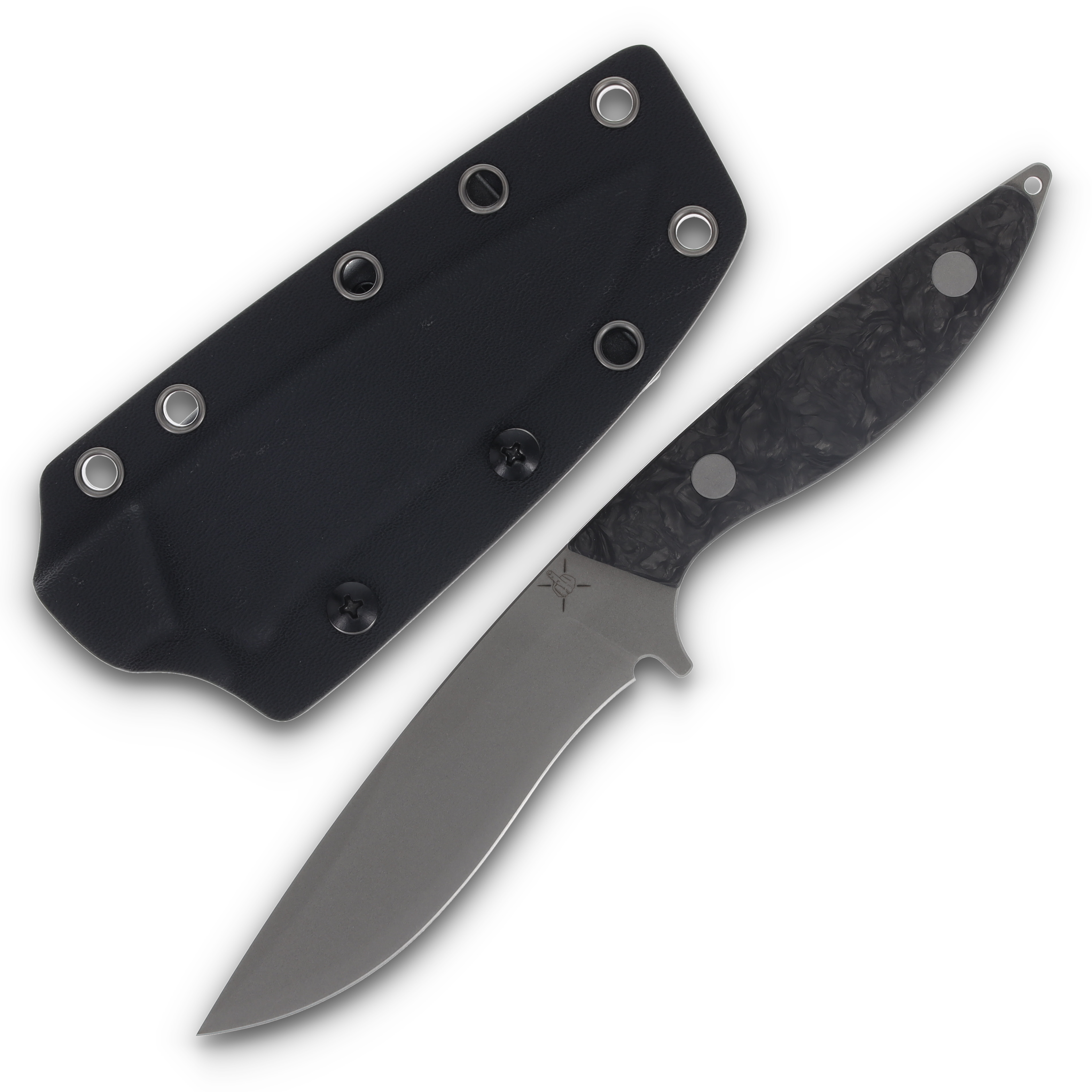 Bastards Knives Venator Dark Matter Black 4.29” Bead Blast Fixed Blade VENATOR-FIXED-DMBK View 1