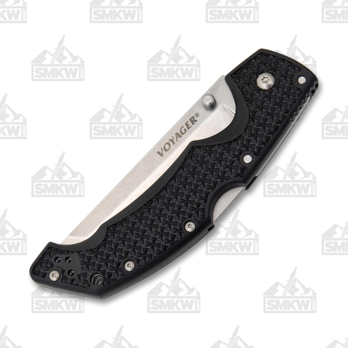 Cold Steel Large Voyager Folding Knife 4in Plain Edge GrivEx CS29AT View 5