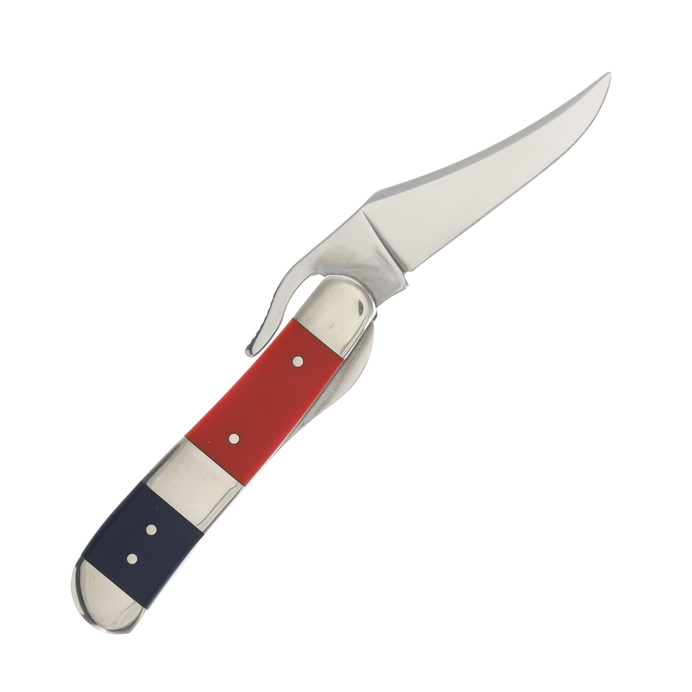 Case XX Boy Scouts American Flag Smooth Synthetic RussLock Folding Knife CA18069 View 4