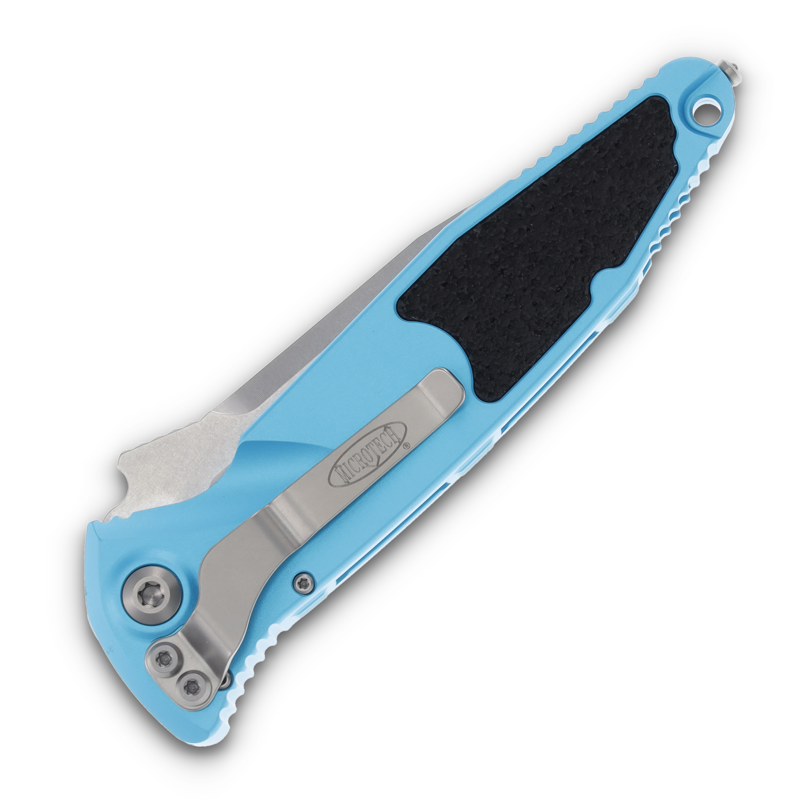 Microtech Socom Elite OTS Automatic 4.05in Plain Single Edge Turquoise AUMT160A10TQ View 2