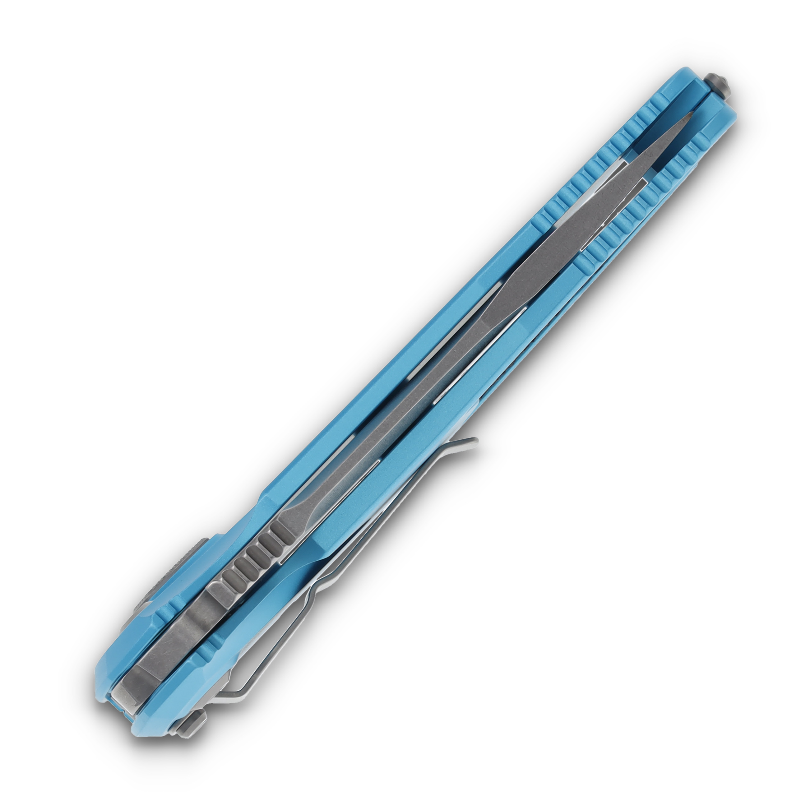 Microtech Socom Elite S/E Auto Knife Turquoise 4in Stonewash Part Serrated Blade AUMT160A11TQ View 3