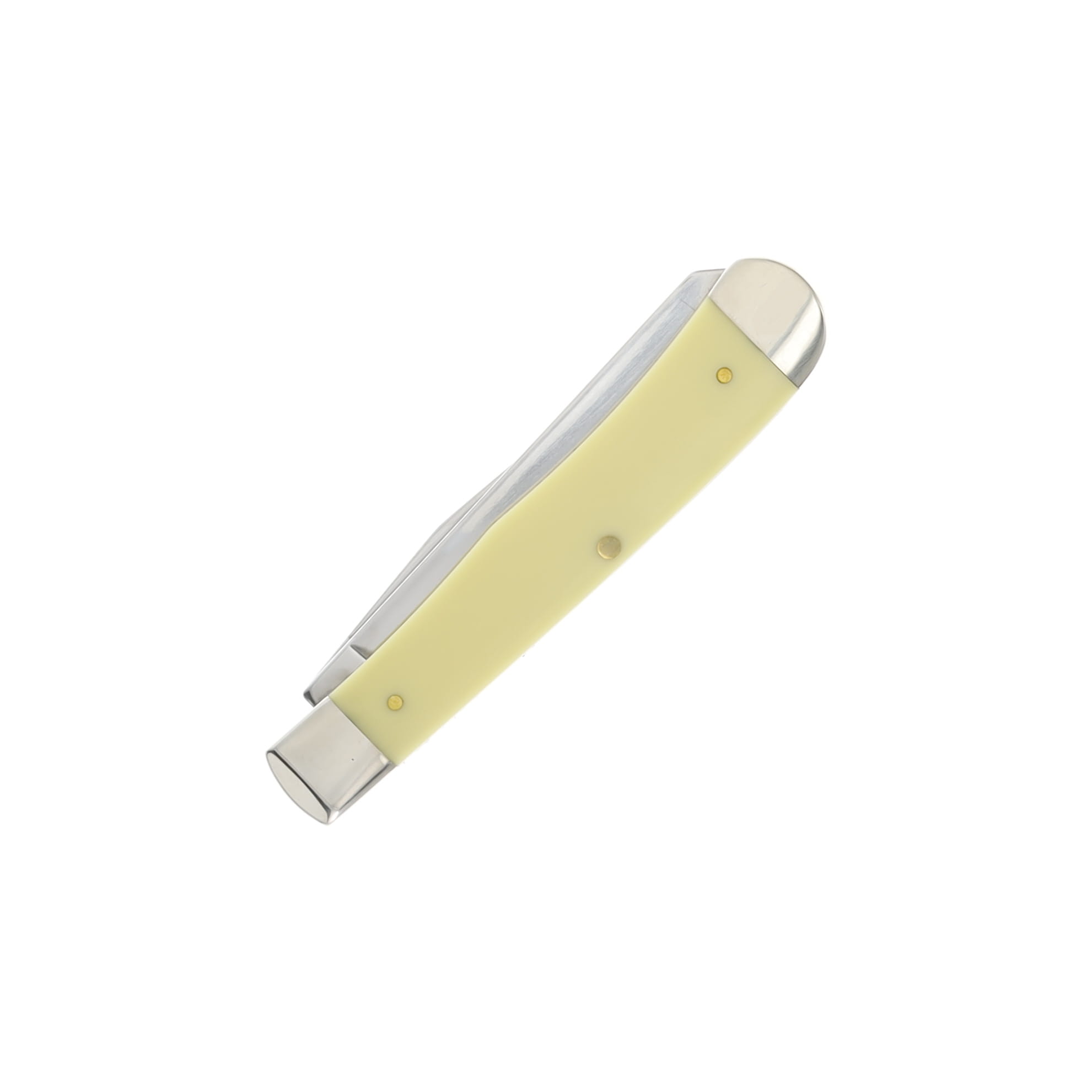 Case US Navy Smooth Yellow Synthetic Trapper Folding Knife CA17728 View 4