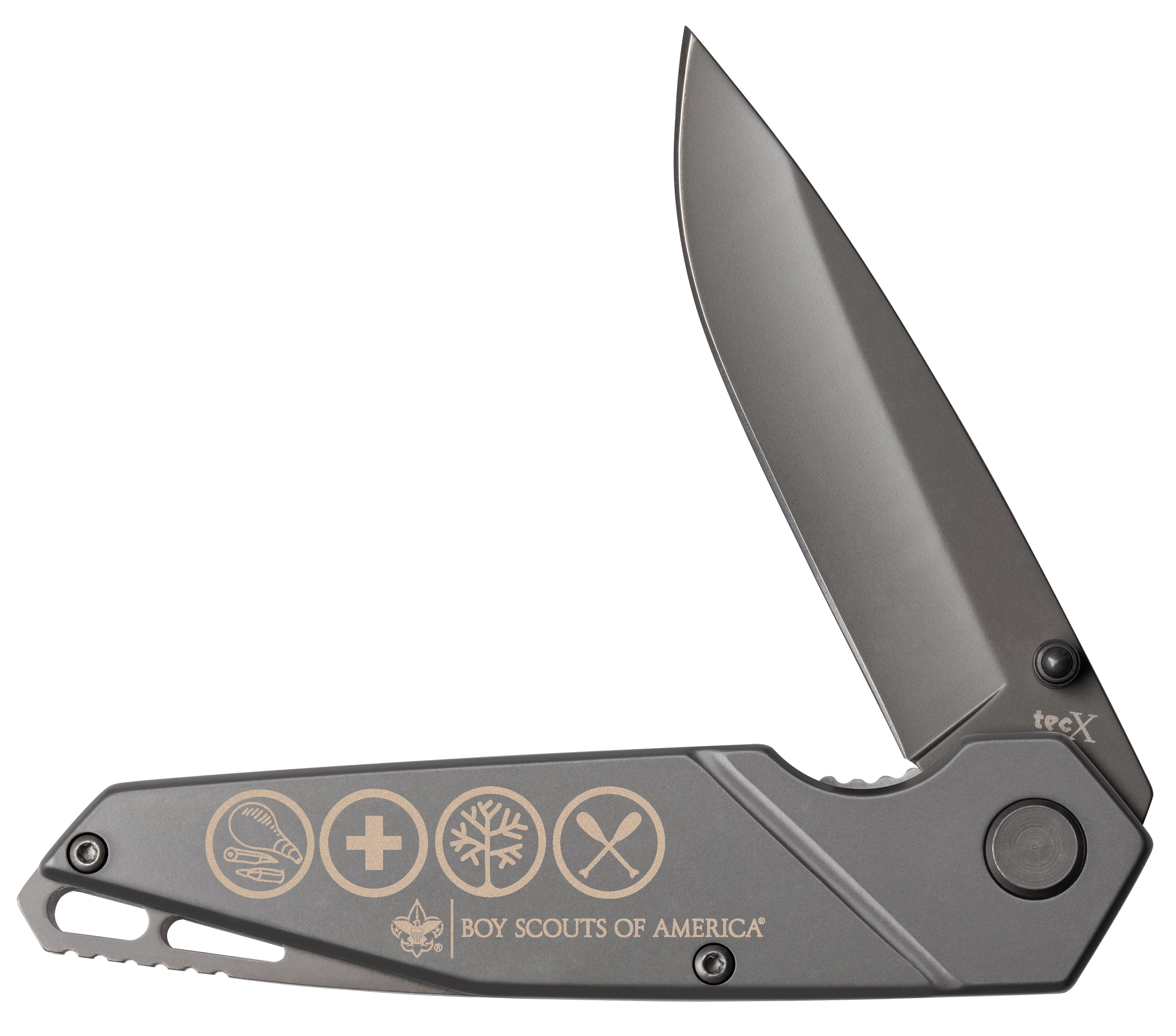 Tec-X TS1-T Boy Scouts of America Titanium Coated Folding Knife CA18068 View 1