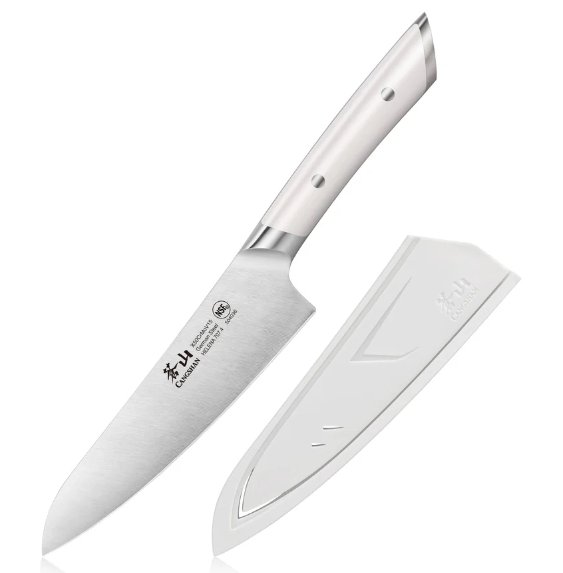 Cangshan Helena Series Kitchen Prep Knife 5.5in Plain Edge White 504135 View 1