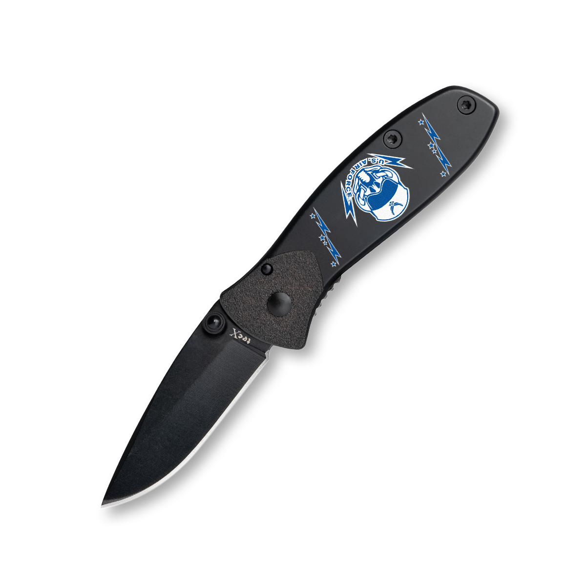 Tec-X Air Force Folding Knife Black Hard Coat Stainless CA32411 View 2