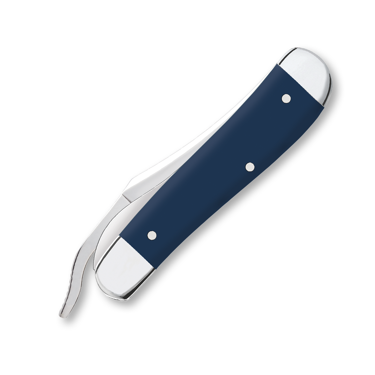 Case XX United States Air Force Smooth Navy Blue Synthetic RussLock Folding Knife CA32412 View 3