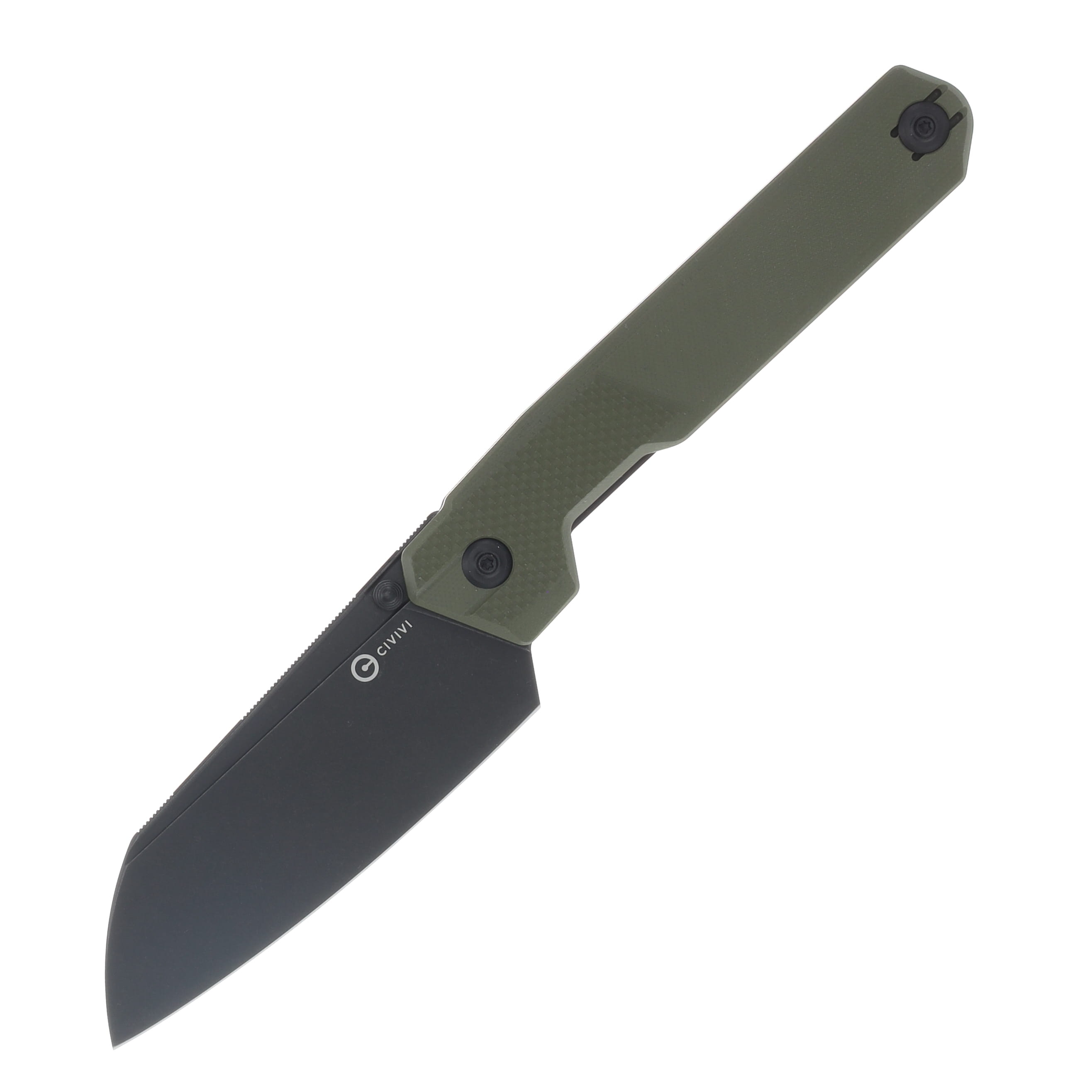 CIVIVI Hid OD Green 4.14 Inch Plain Black Stonewash Reverse Tanto C23008-2 View 1