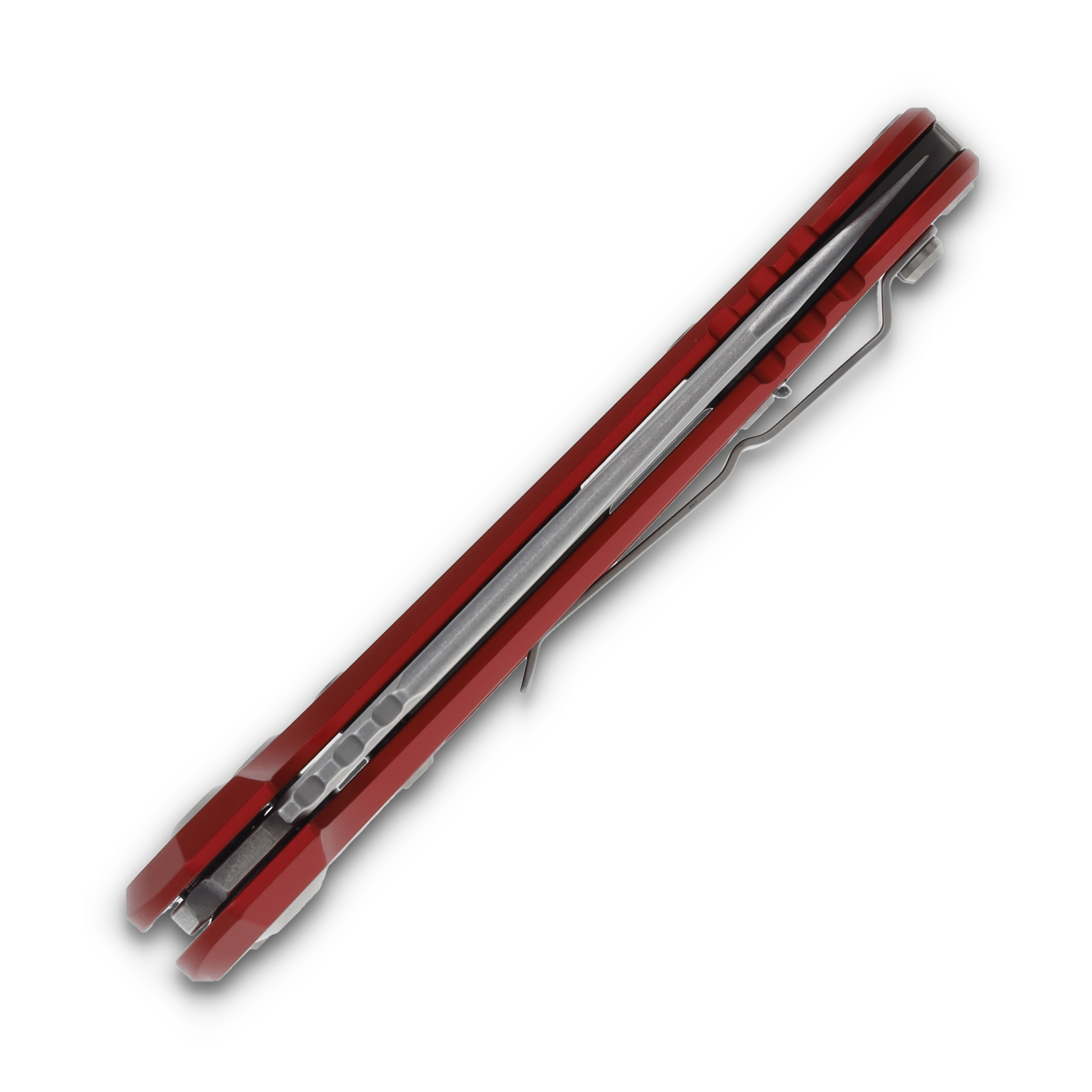 Microtech LUDT Gen III Red Auto Knife 3.5in P/S Stonewash Tanto Point AUMT113611RD View 3