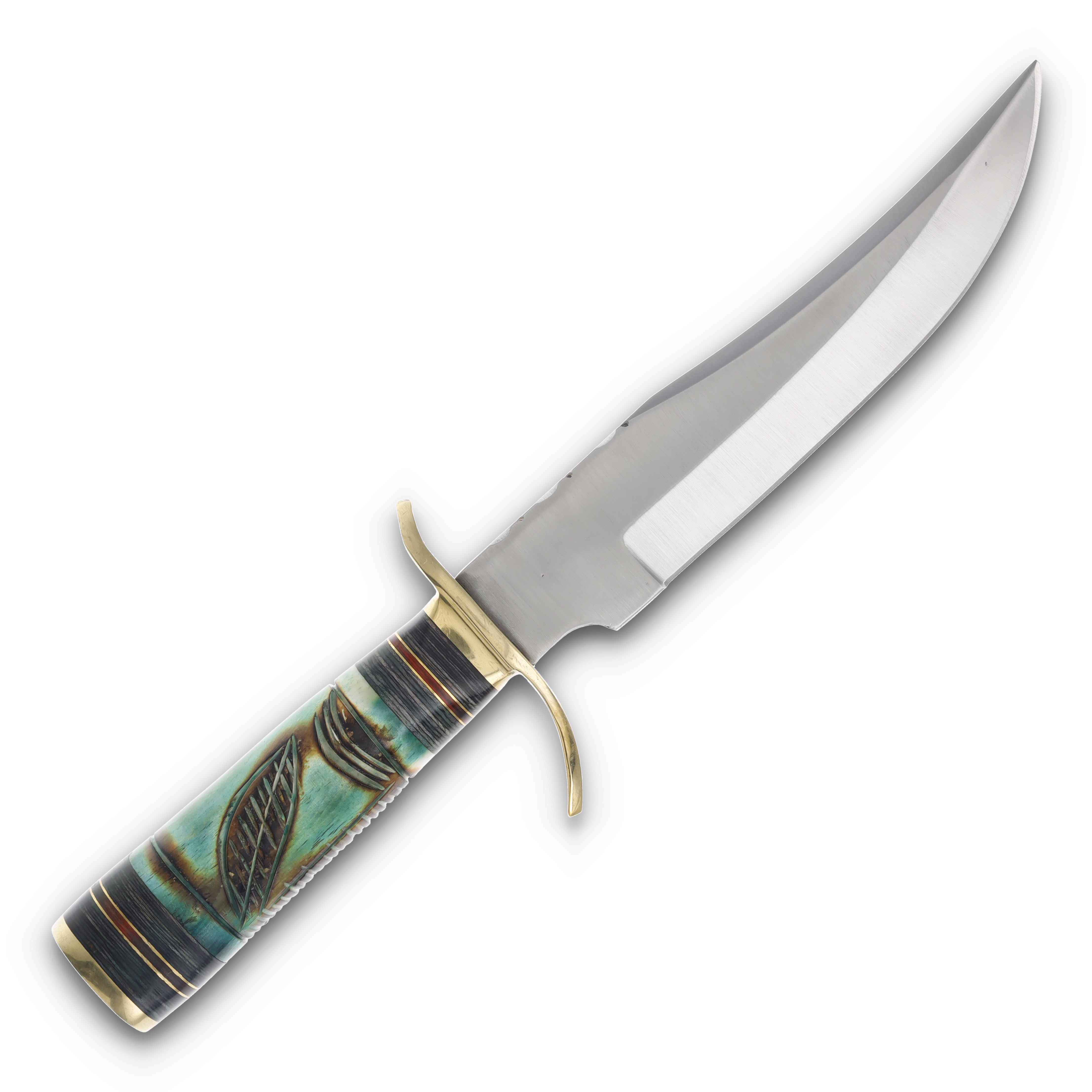 Frost Chipaway Cutlery 12in Flying Crow Green Bone Bowie Fixed Blade FRCW03GB View 4
