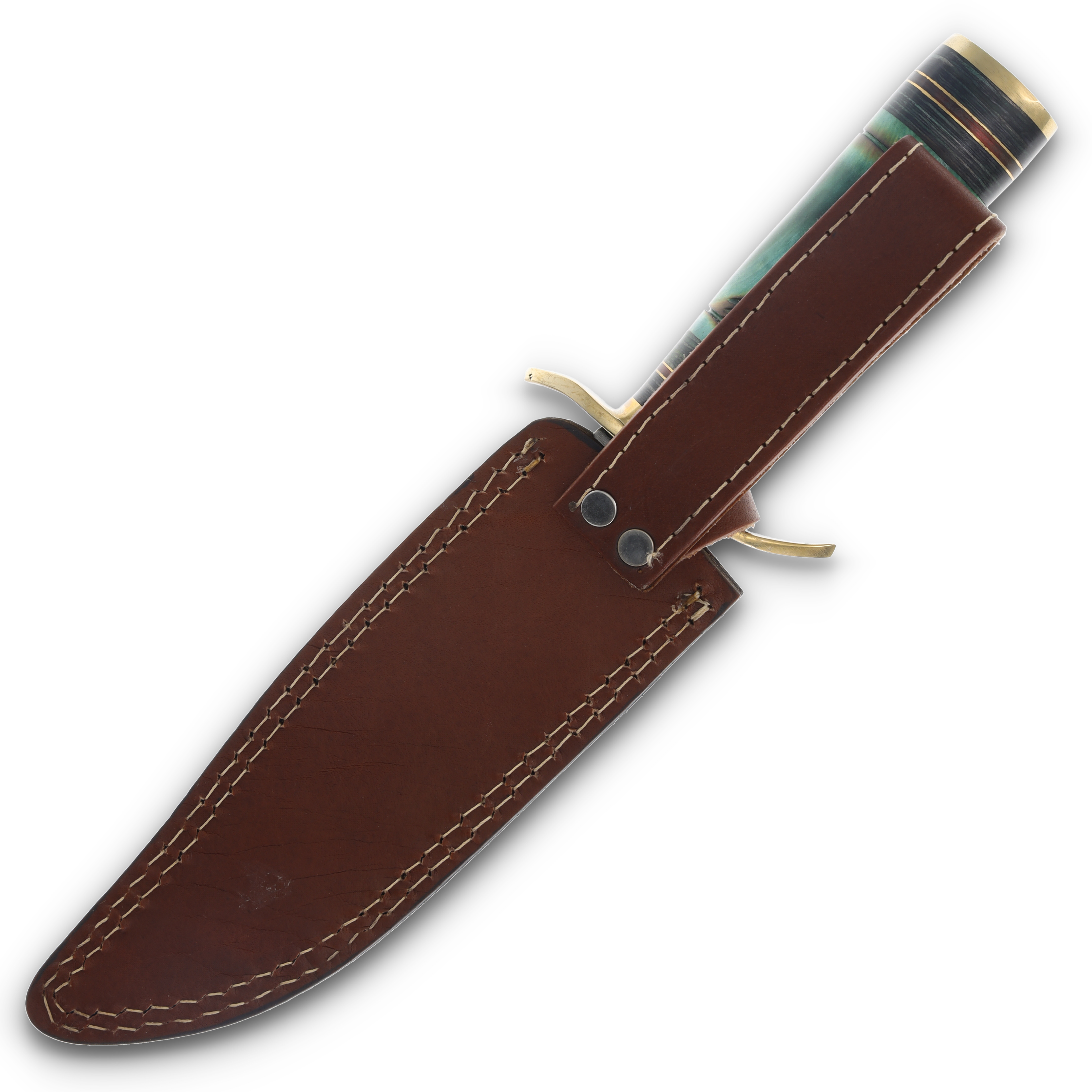 Frost Chipaway Cutlery 12in Flying Crow Green Bone Bowie Fixed Blade FRCW03GB View 6