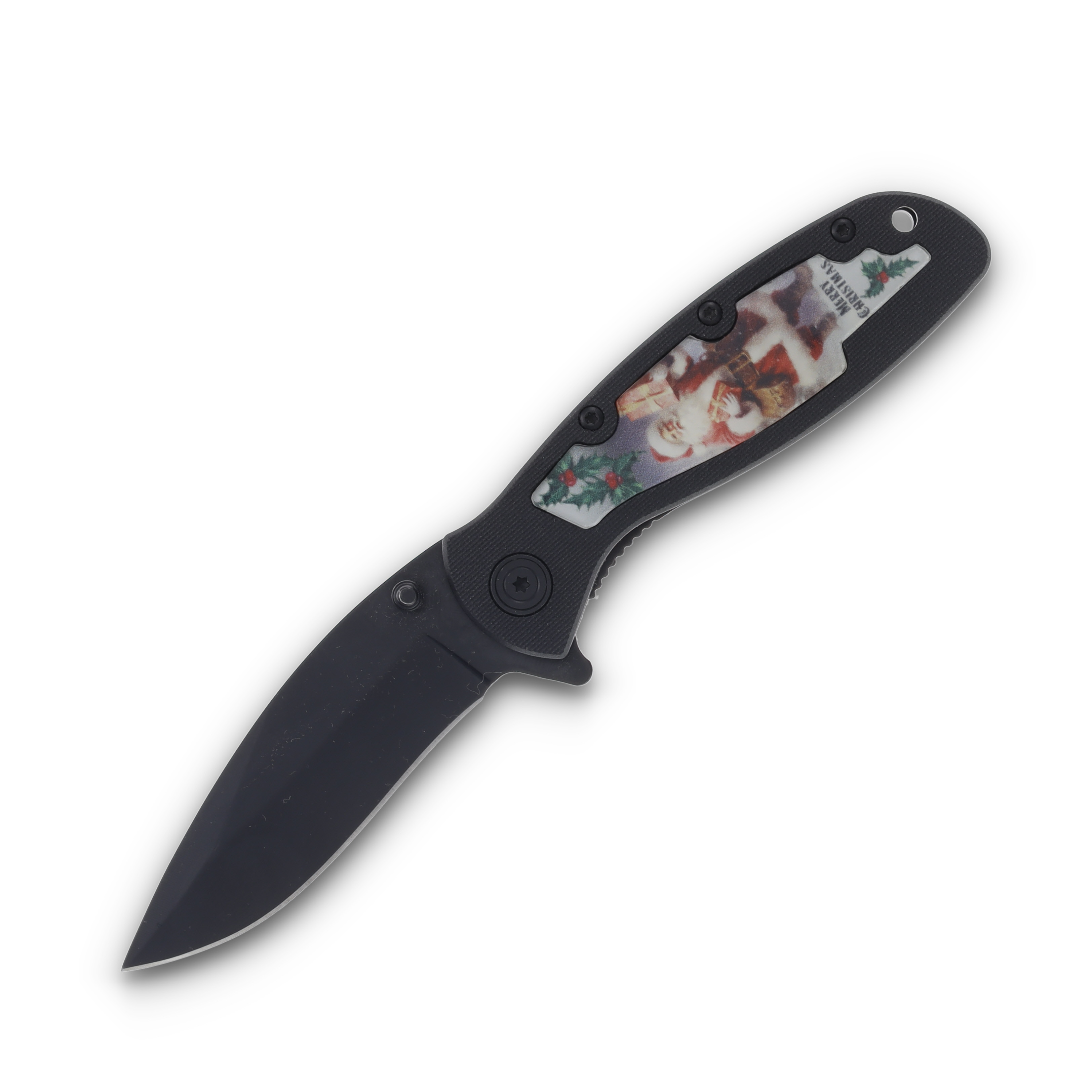 Frost Cutlery Christmas 2024 Santa Claus Linerlock Folding Knife FRCPMC24 View 3