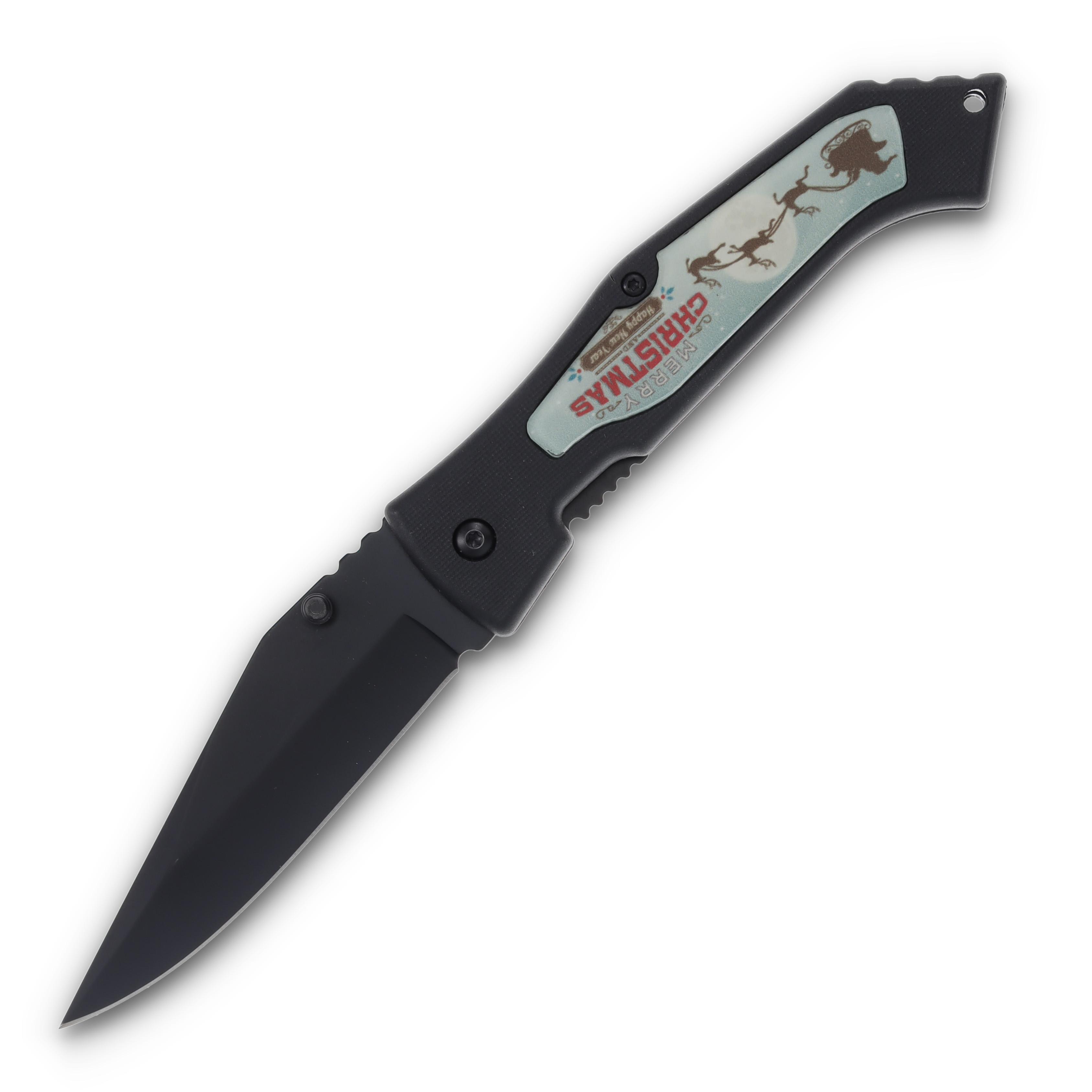 Frost Merry Christmas 2024 Linerlock Folding Knife FRCPHNY24 View 3