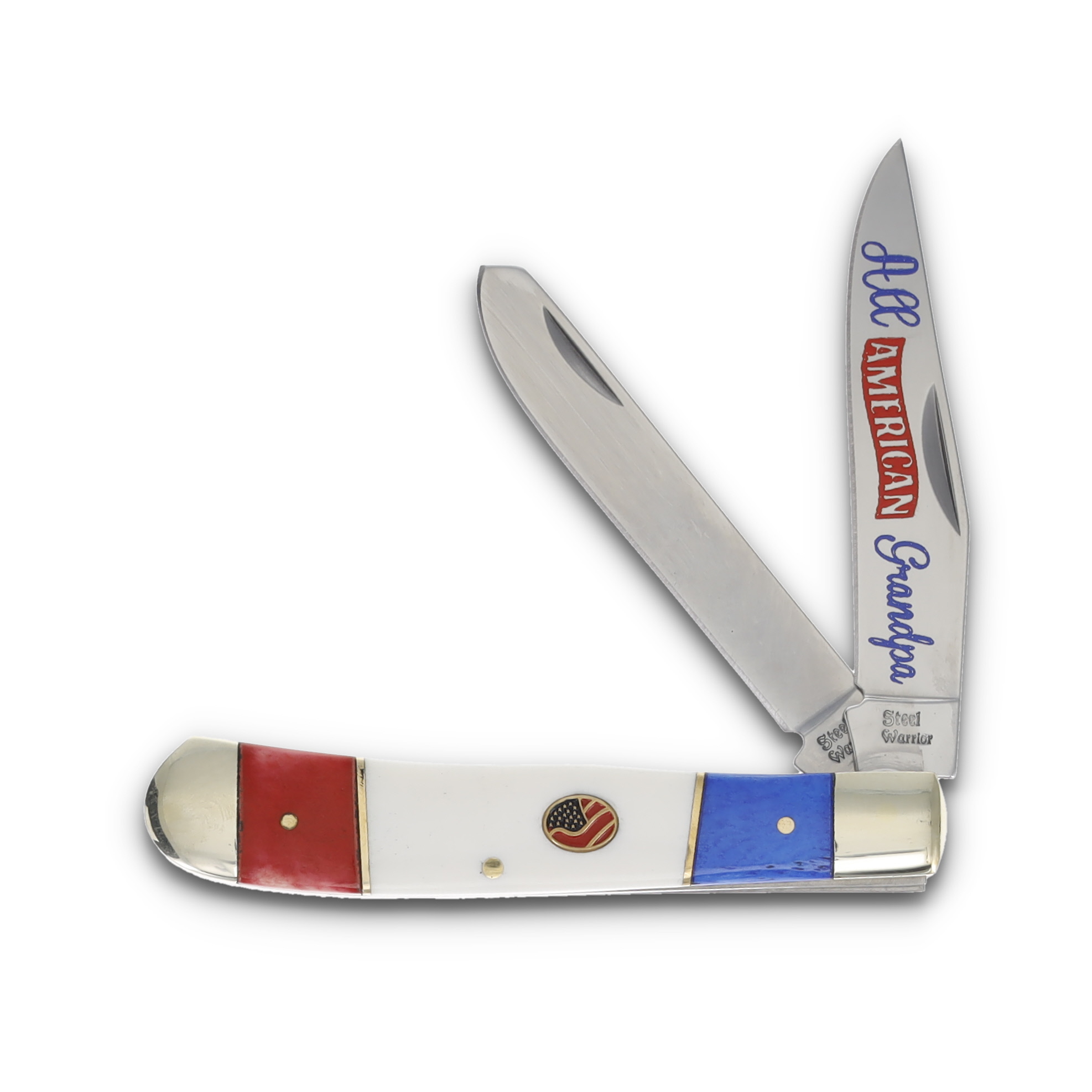 Frost Steel Warrior Trapper Folding Knife All American Series