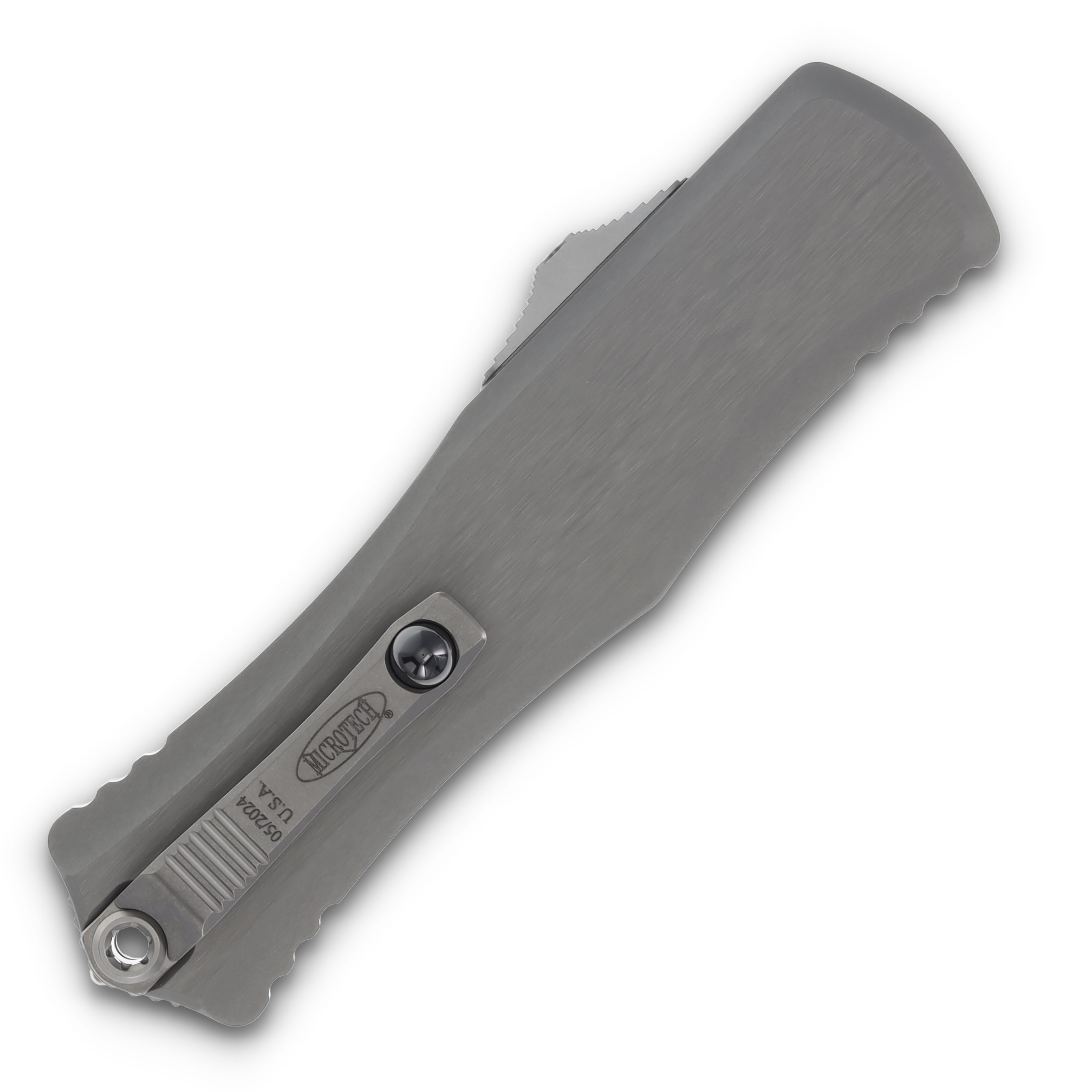 Microtech Hera II Recurve Natural Clear Stonewash Standard AUMT170510NC View 2