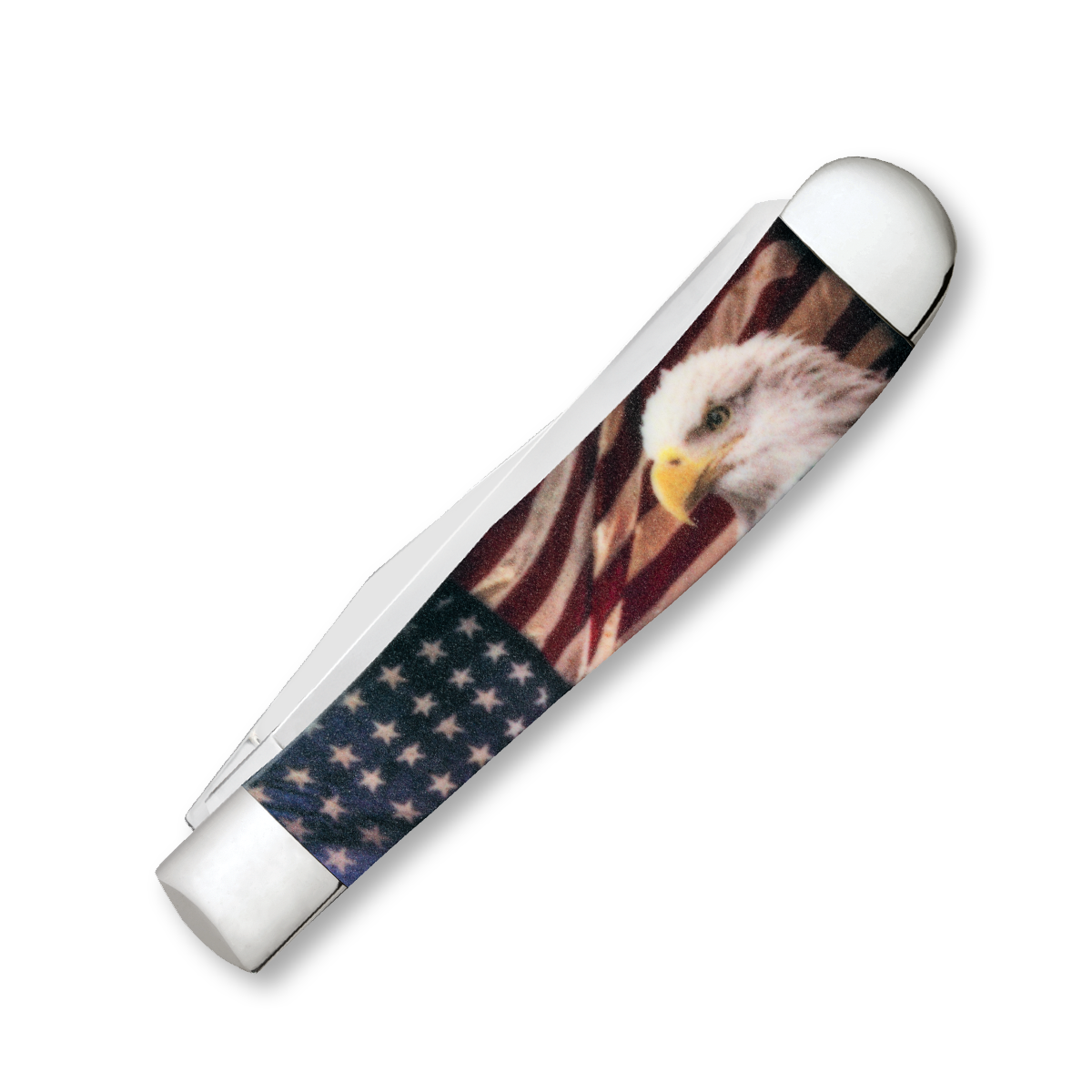 Case XX Patriotic Color Infusion Synthetic Trapper Folding Knife CA10647 View 4
