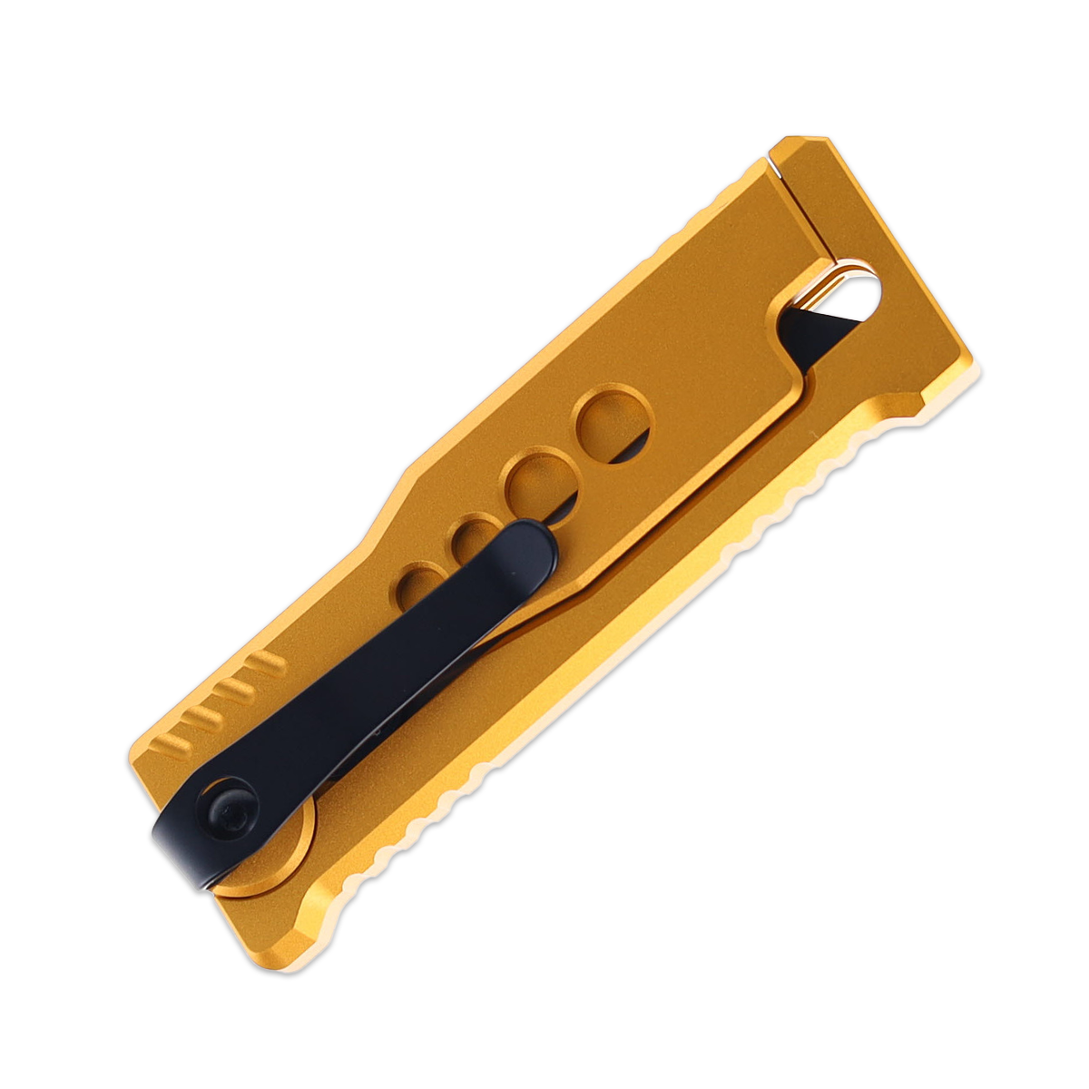 REATE EXO-U Speedhole Gold 2.4 Inch Plain Dual Finish Wharncliffe REEXO-U9 View 3