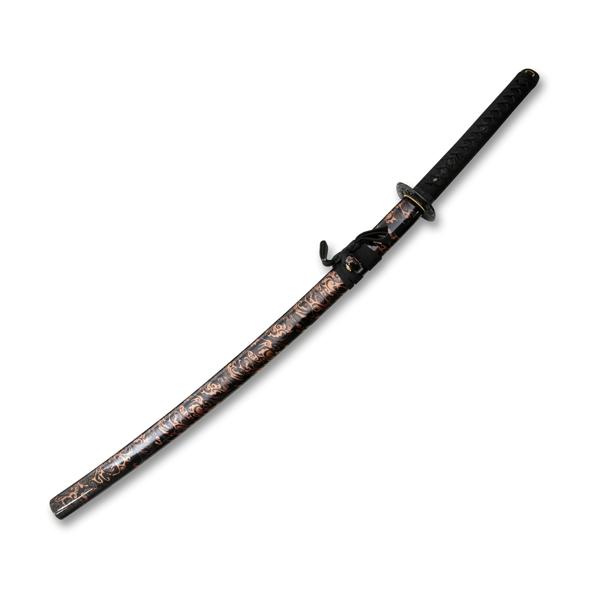 Komoran Tiger Sword Katana Black Cast Metal 11.75