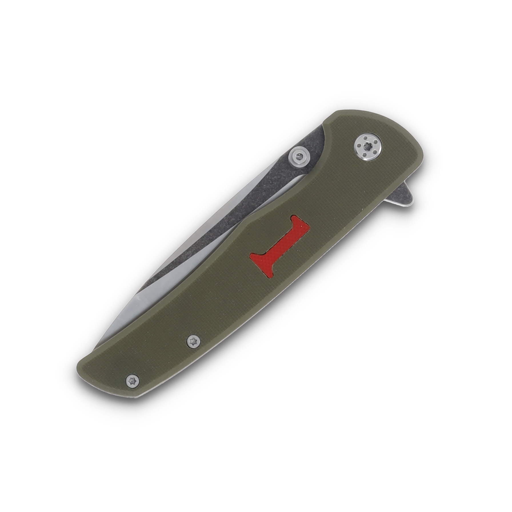 Rough Ryder 1st Infantry Linerlock Folding Knife Green G-10 RR2672 View 5