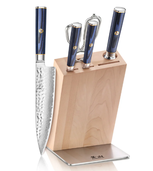Cangshan Kita Series HUA Kitchen Knifes 6 Piece Maple Block Set 501547 View 1