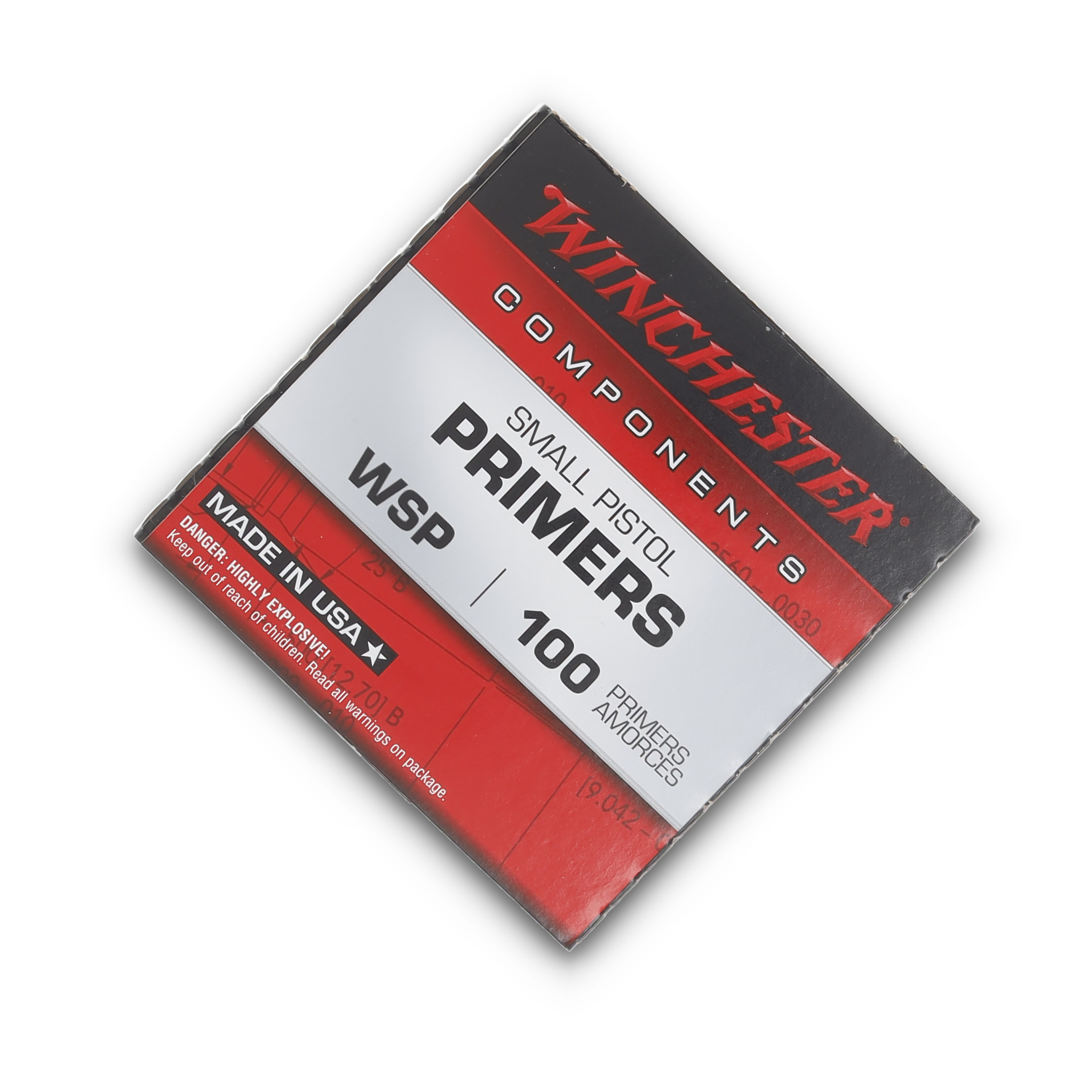 Winchester Primers #1-1/2 108 Small Pistol 100 Rds WSP View 2
