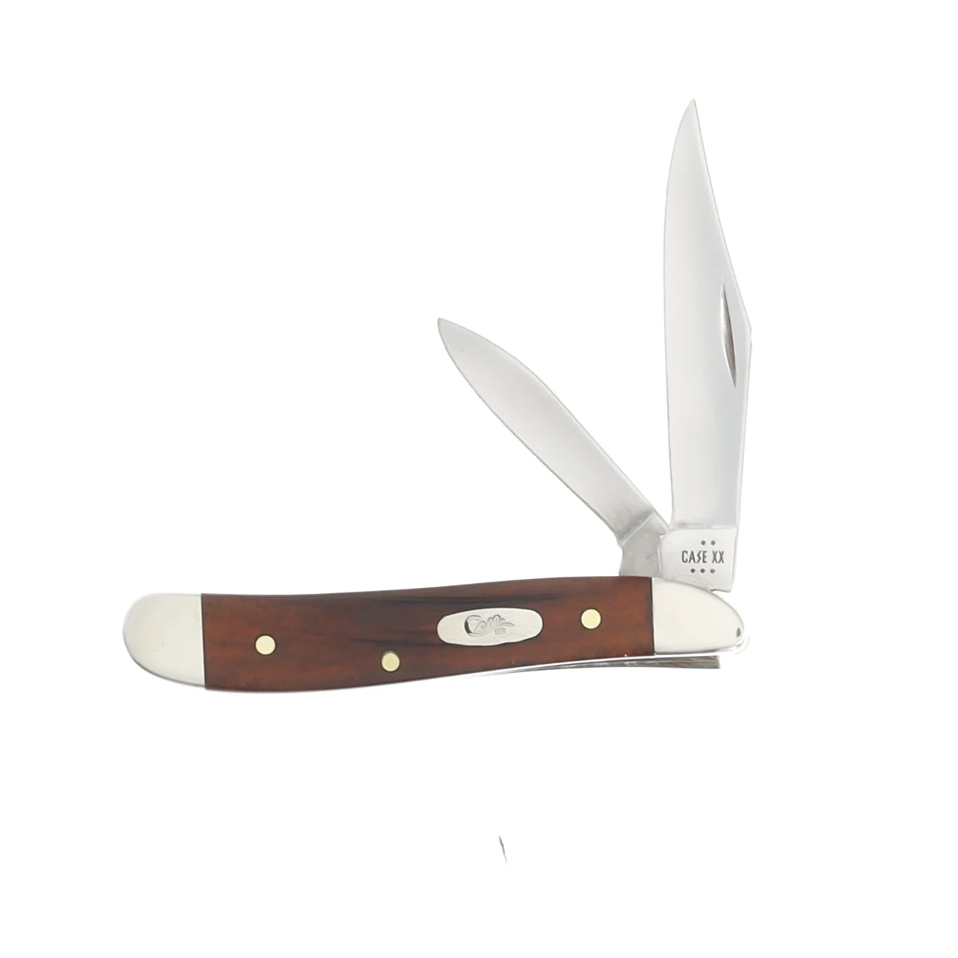 Case XX Chestnut Smooth Bone Peanut Folding Knife CA28702 View 1