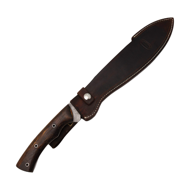 Weatherford Kukri Chopper 1095 Carbon Steel Bushcraft Blade Hickory View 5