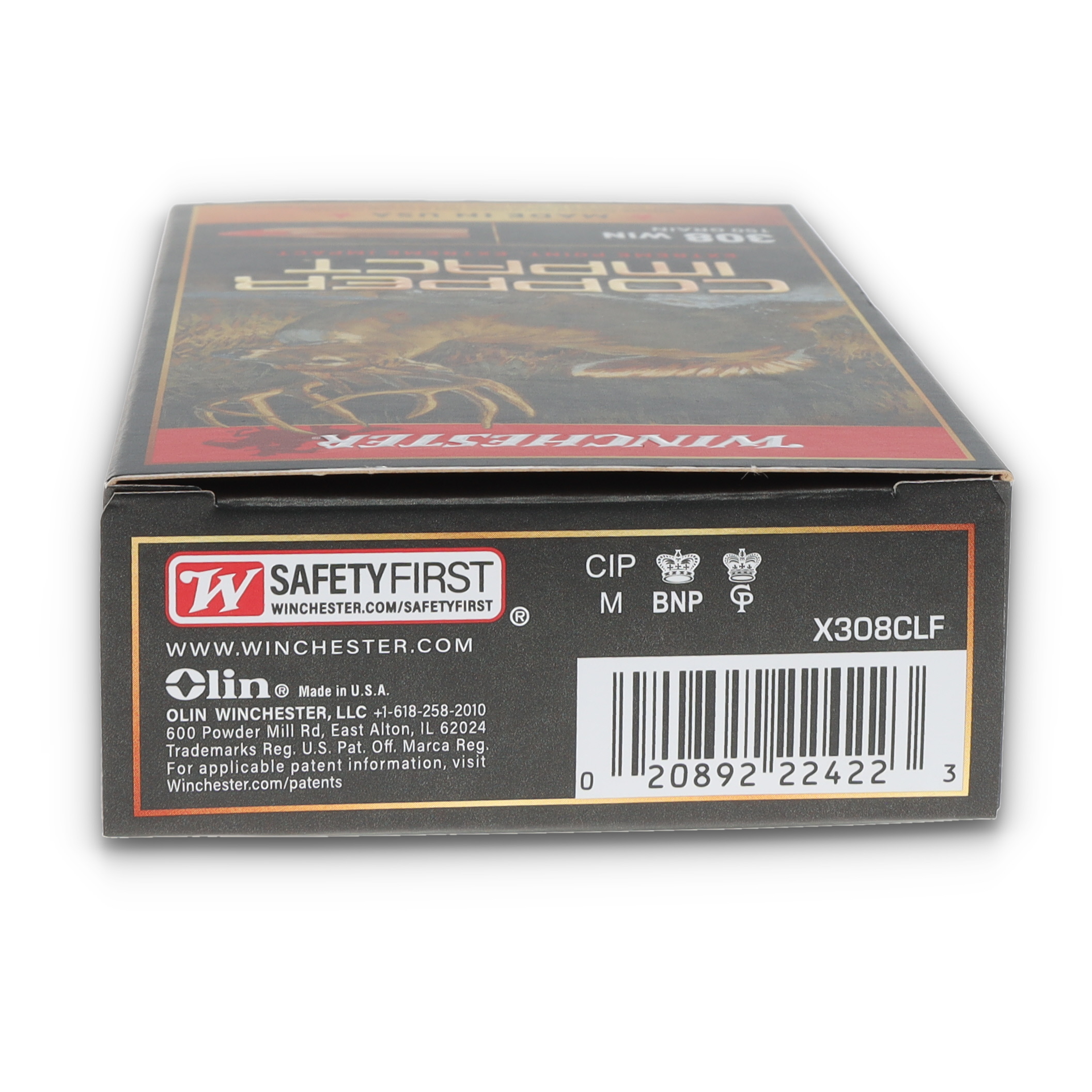 Winchester Copper Impact .308 Win 150gr CEP Lead-Free Ammo 20Rd X308CLF View 7