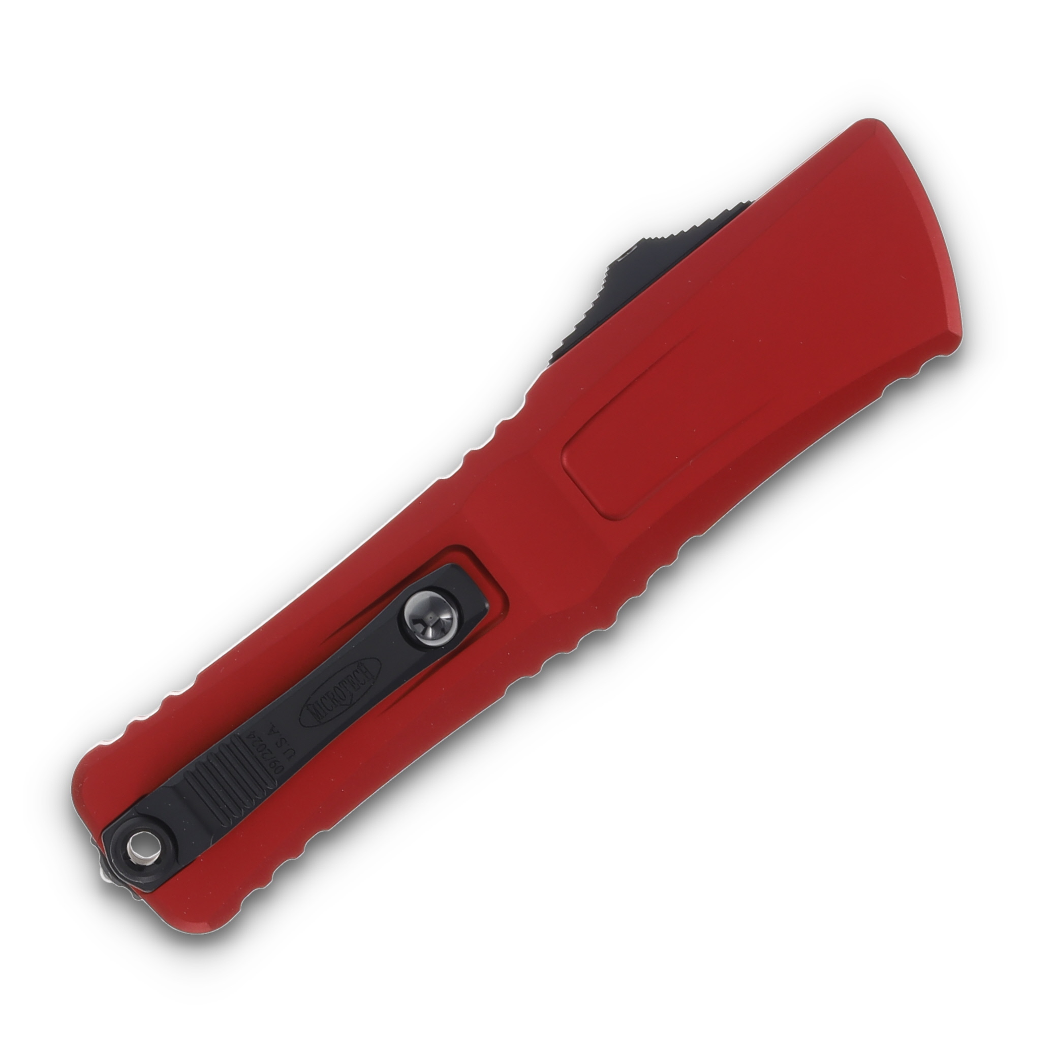 Microtech Combat Troodon S/E Gen III Red Part Serrated Black Drop Point AUMT11432RD View 4