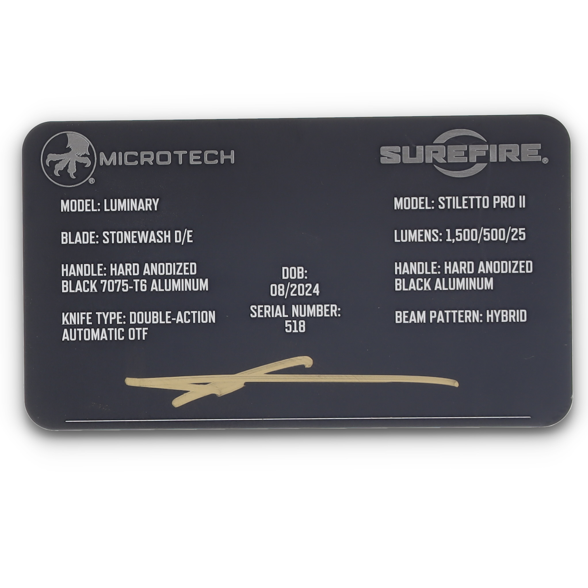 Microtech Luminary & Surefire Stiletto Pro II Collaboration Set AUMT127010SET View 21