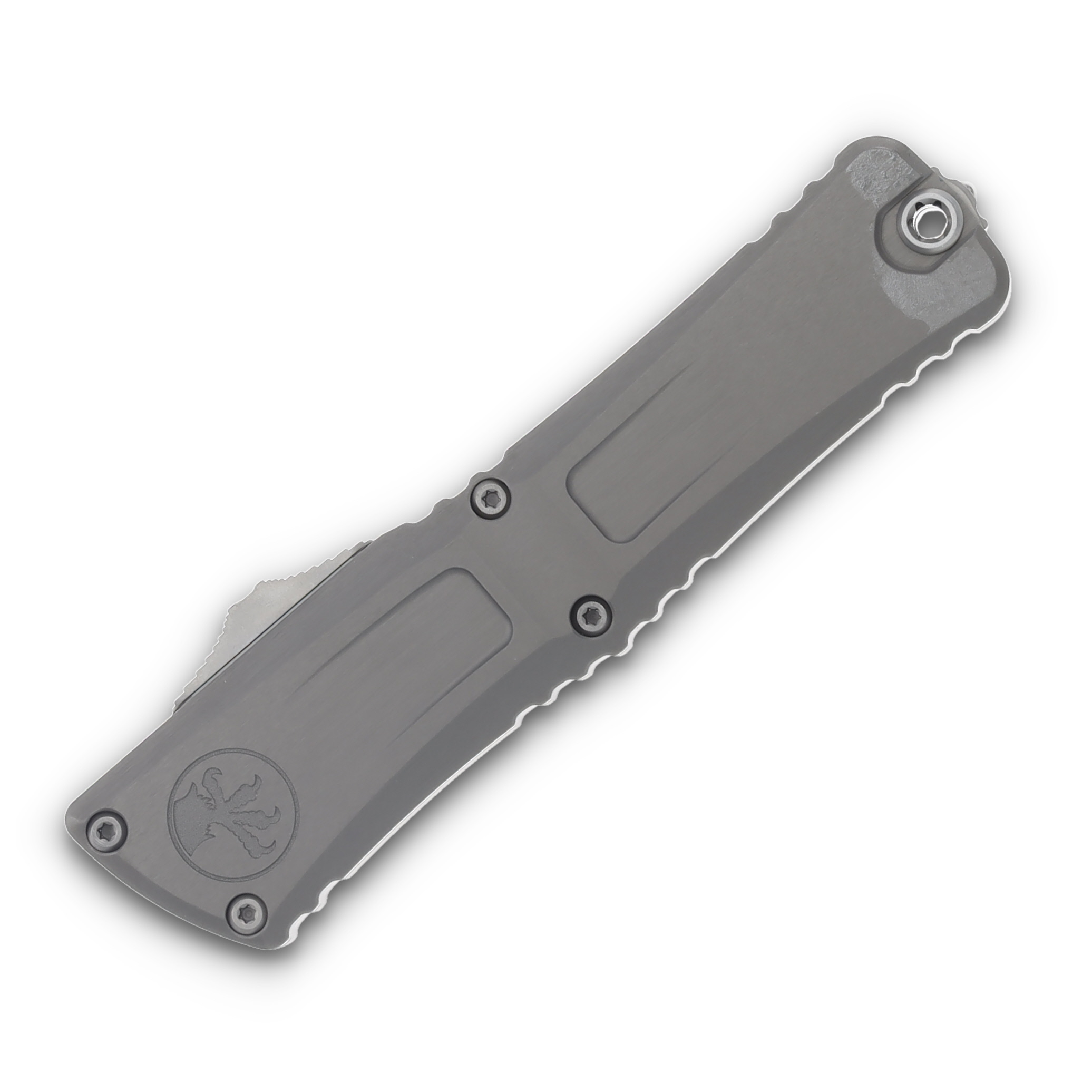 Microtech Combat Troodon T/E Gen III Natural Clear P/S Stonewash Tanto AUMT114411NC View 3