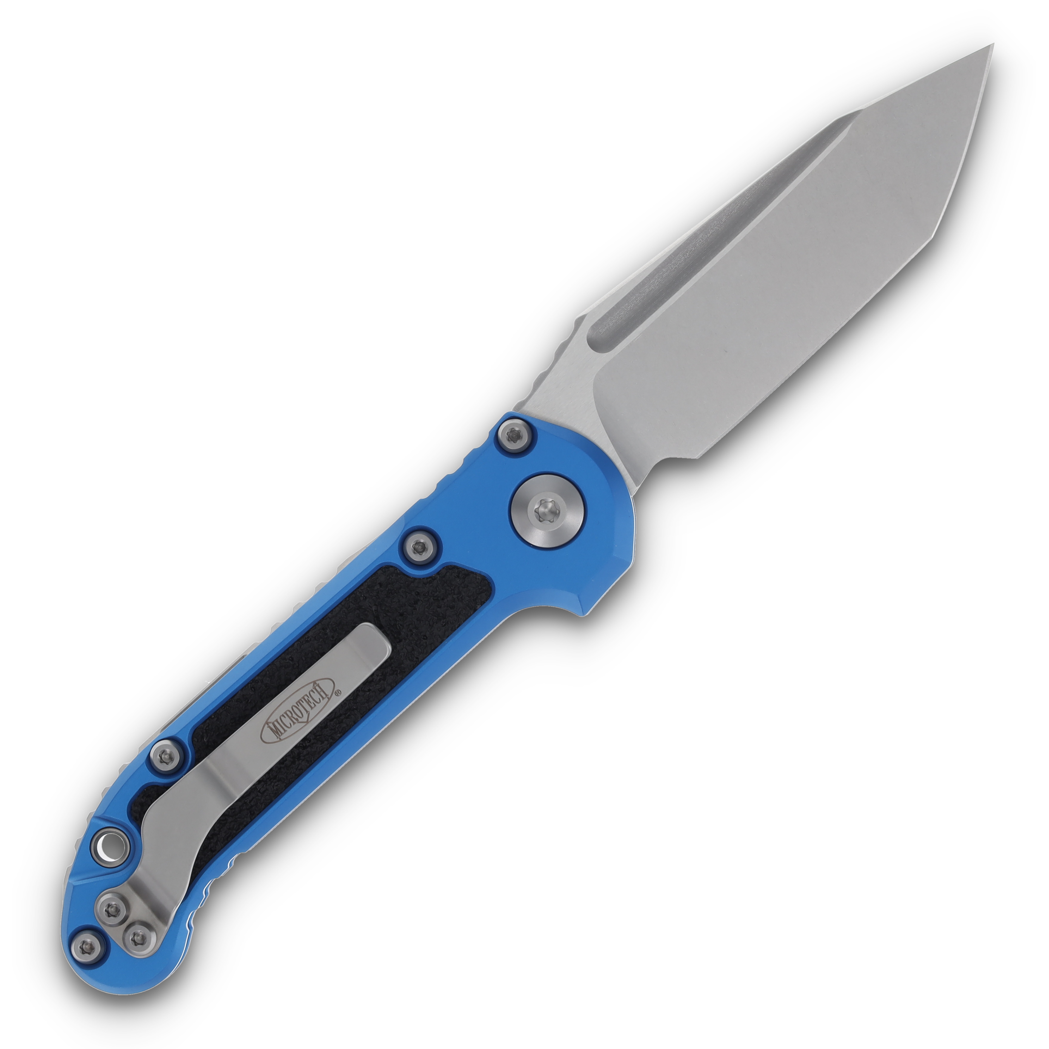 Microtech LUDT Gen III OTS Automatic 3.5in Plain Stonewashed Tanto AUMT113610BL View 2