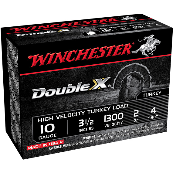 Winchester Double X Turkey 10 Ga 3-1/2in 2oz #4 HV 10 Rounds STH104 View 1