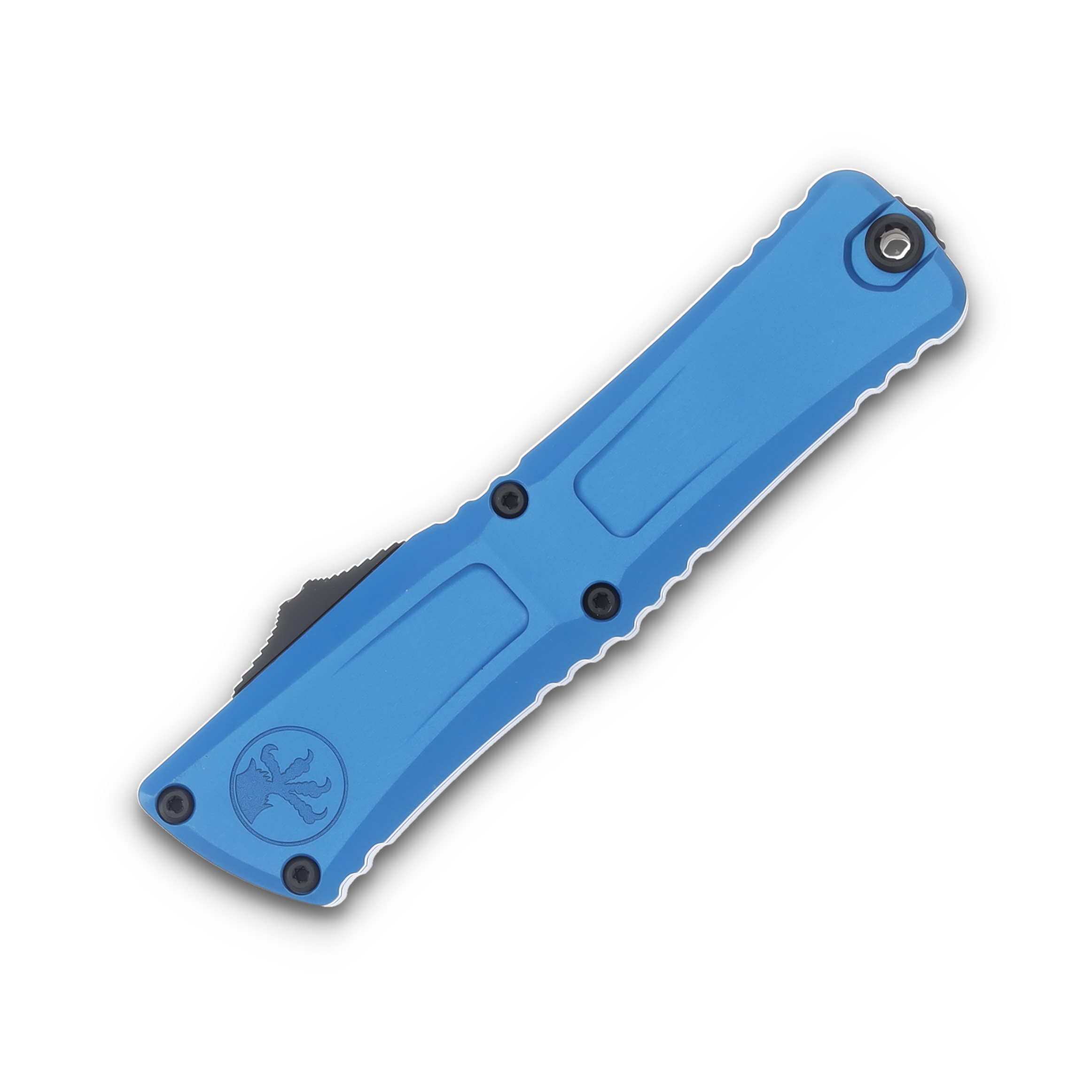 Microtech Combat Troodon Gen III OTF Automatic 4in Plain Blue AUMT11431BL View 3