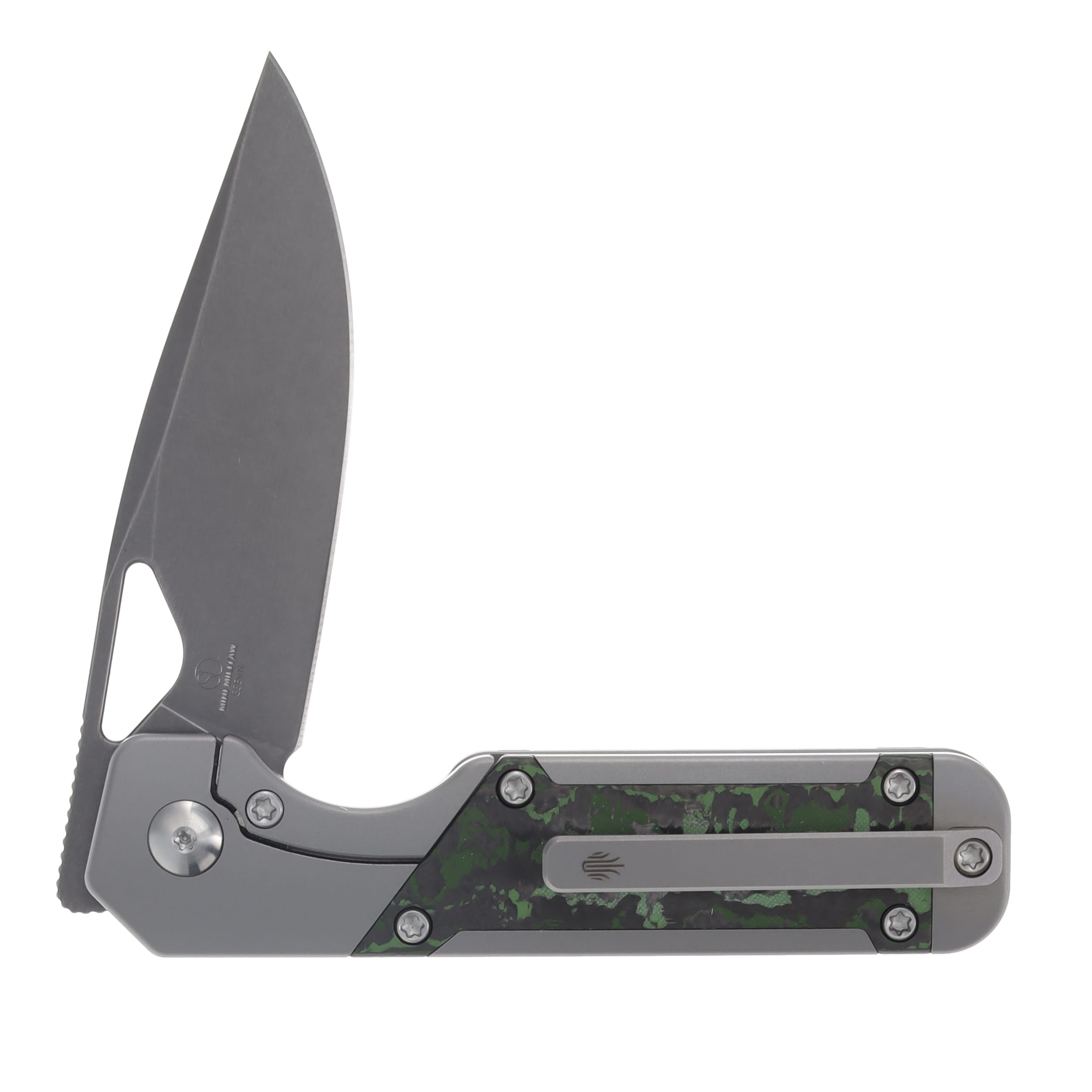Kizer Mini Militaw Jungle Wear 2.82 Inch Plain Drop Point KI3634SA2 View 4