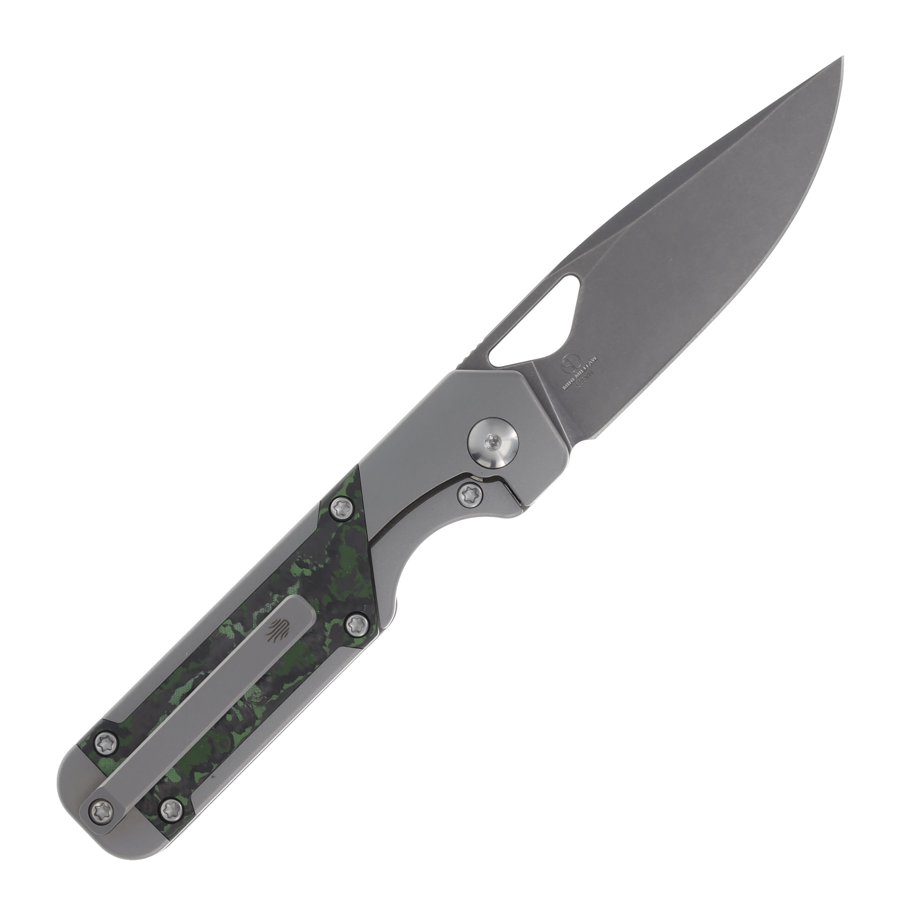 Kizer Mini Militaw Jungle Wear 2.82 Inch Plain Drop Point KI3634SA2 View 2