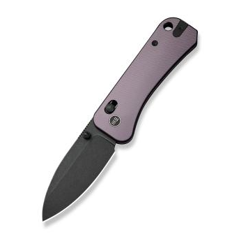 WE Knife Co Banter 2 Purple 2.87 Inch Plain Black Stonewash Drop Point WE23075-2 View 1