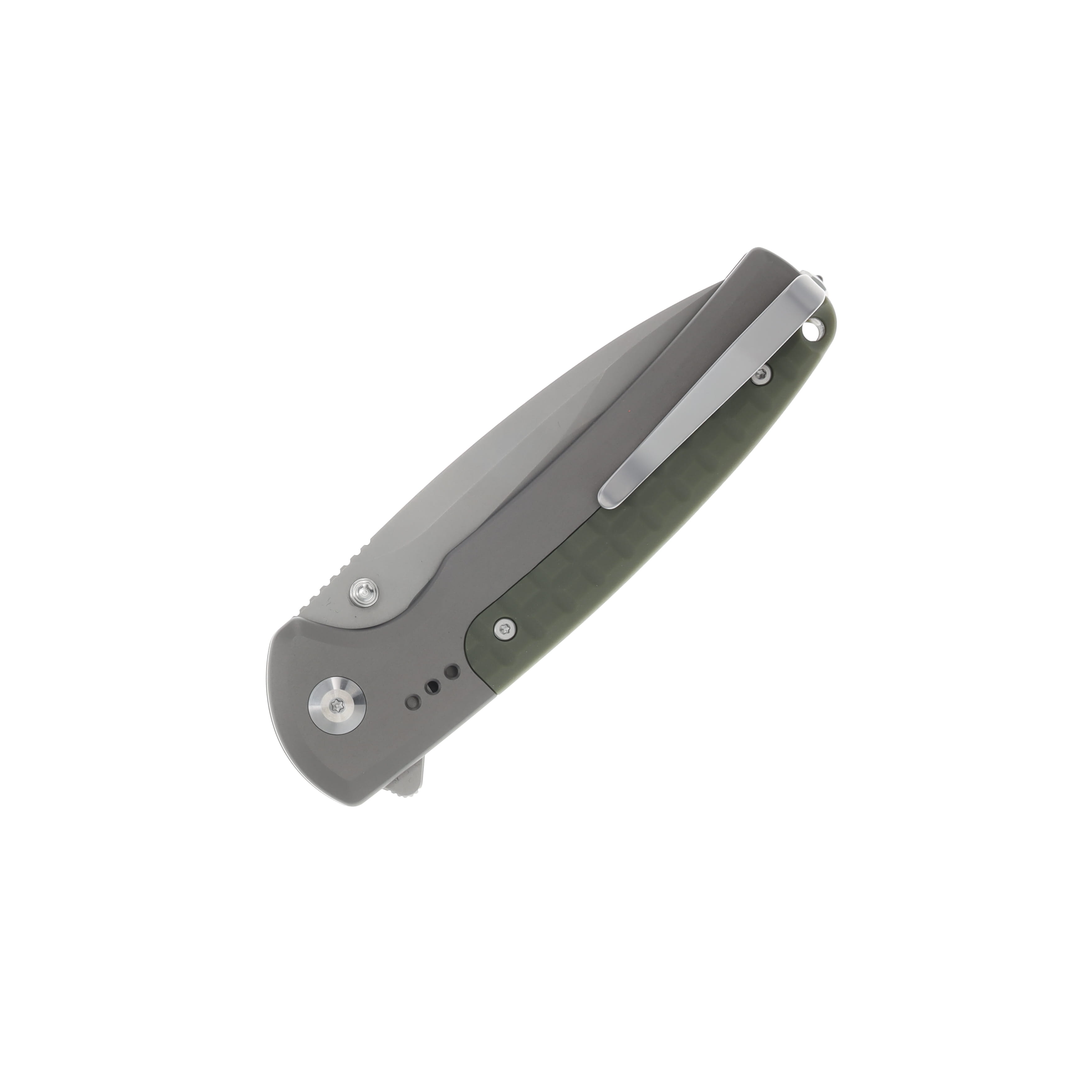 CIVIVI Sentinel Strike II Gray OD Green 3.7in Plain Stonewash Drop Point C22025D-2 View 2
