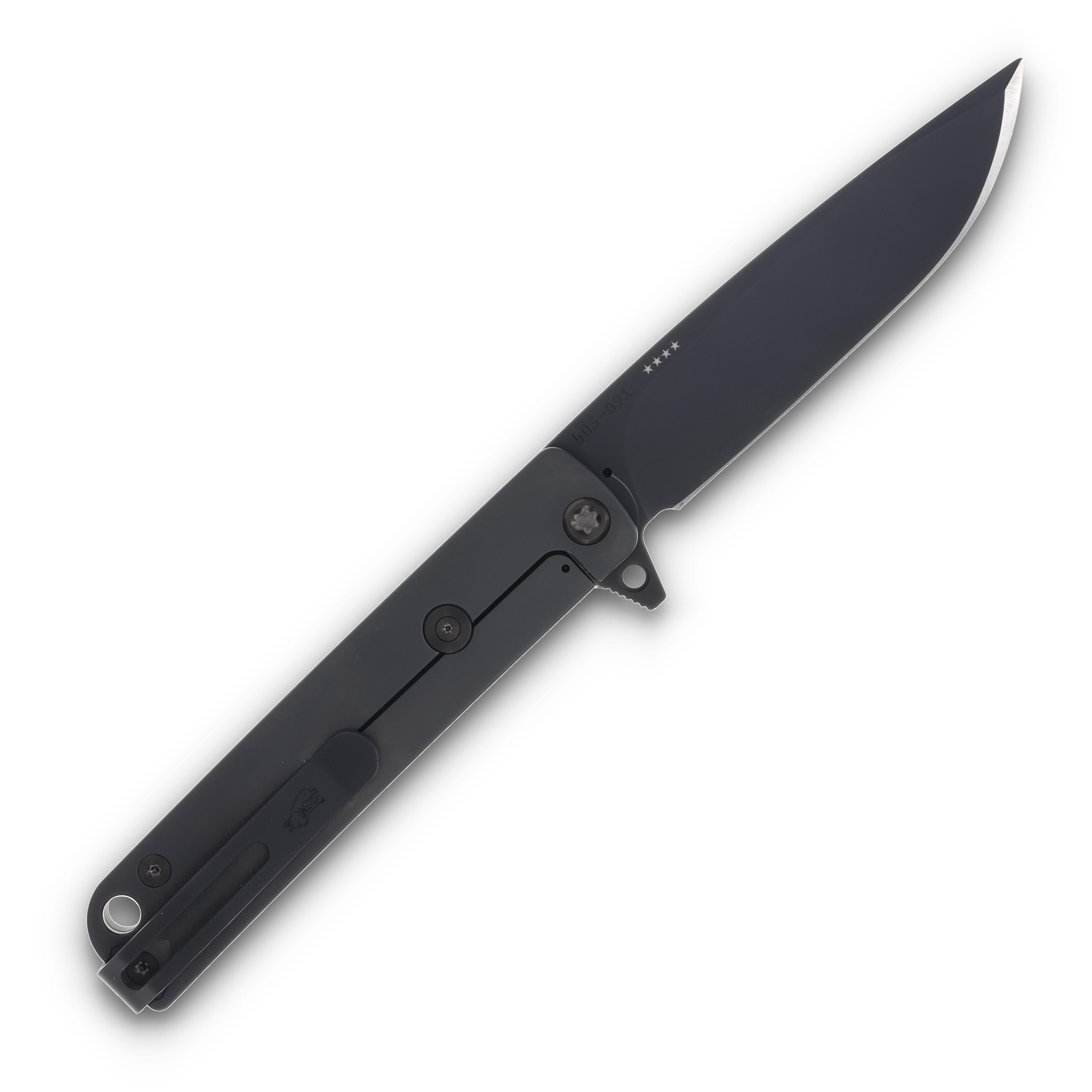 Medford M-48 Folding Knife DLC S45VN/Black Handles/DLC Hardware MK2124PQ-40PV-TPCP-Q4 View 2