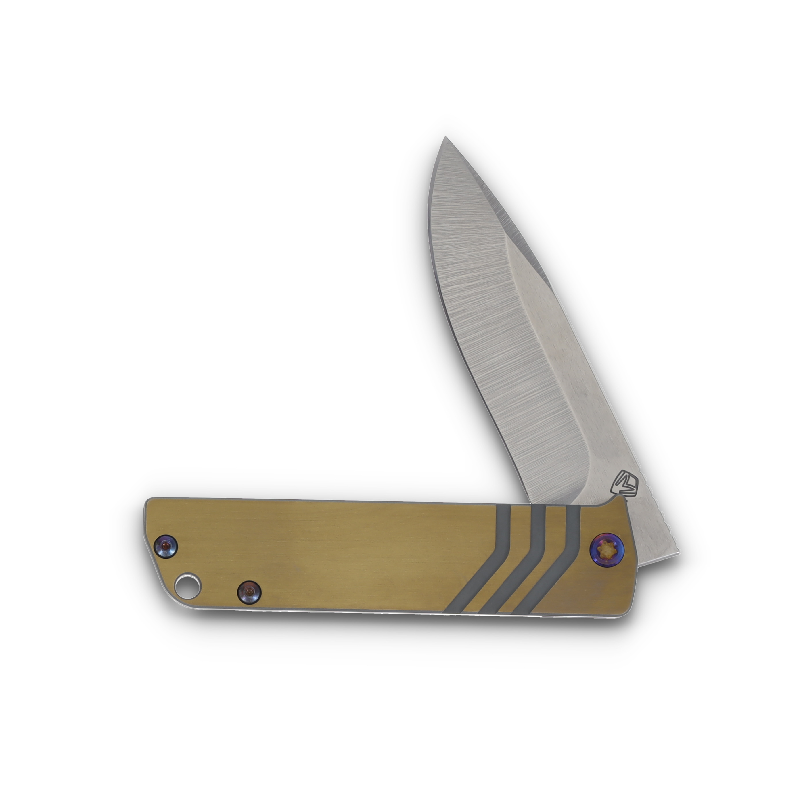 Medford The Antik Folding Knife Tumbled S45VN/Cement with Bronzed Flats/Flamed Hardware MK2144TD-36A1-TFCF-BN View 3