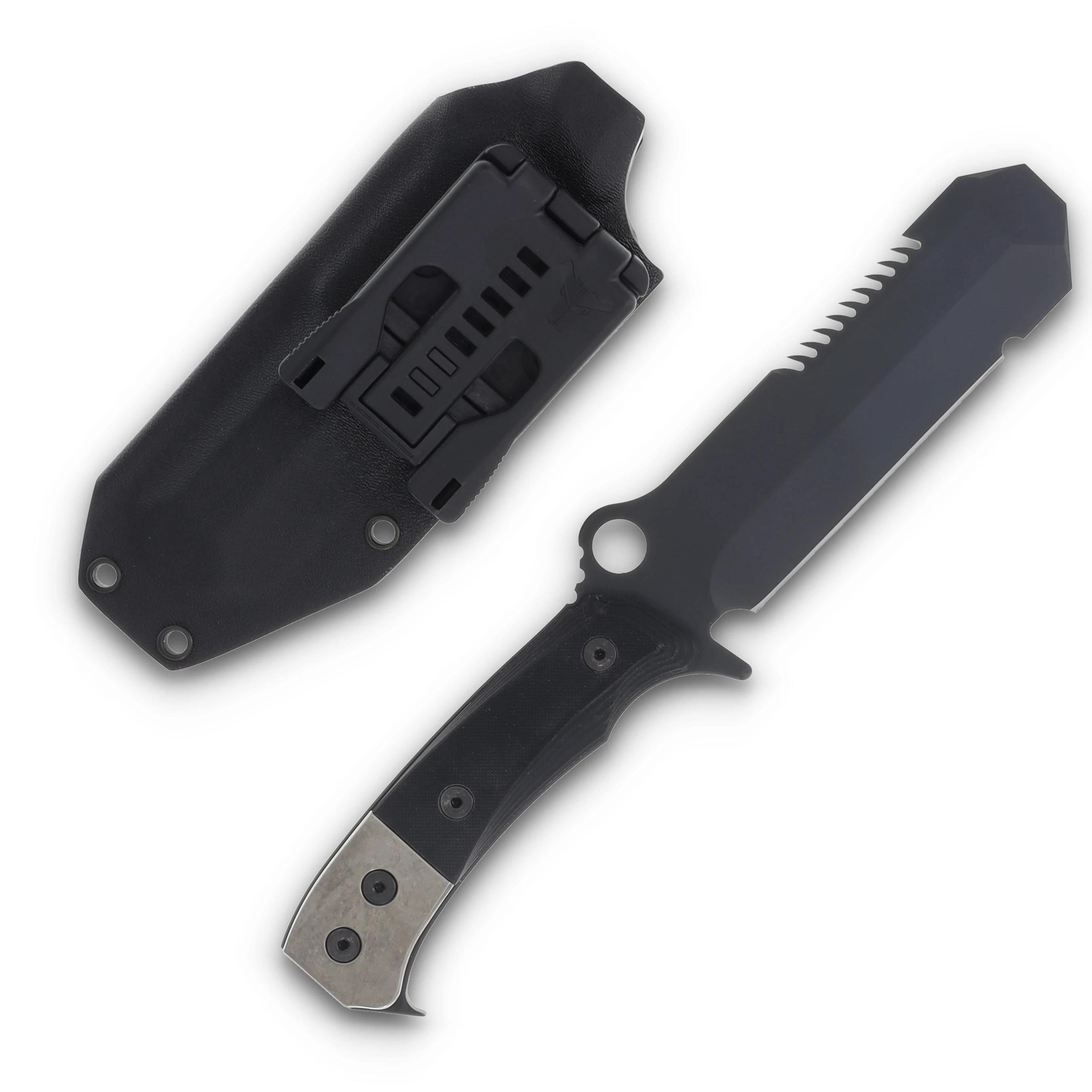 Medford USMC EOD 3V DLC Blade Black G10 Handles Kydex Sheath Black HW MK0743PQ-08KB-SPQ3-Q4 View 2