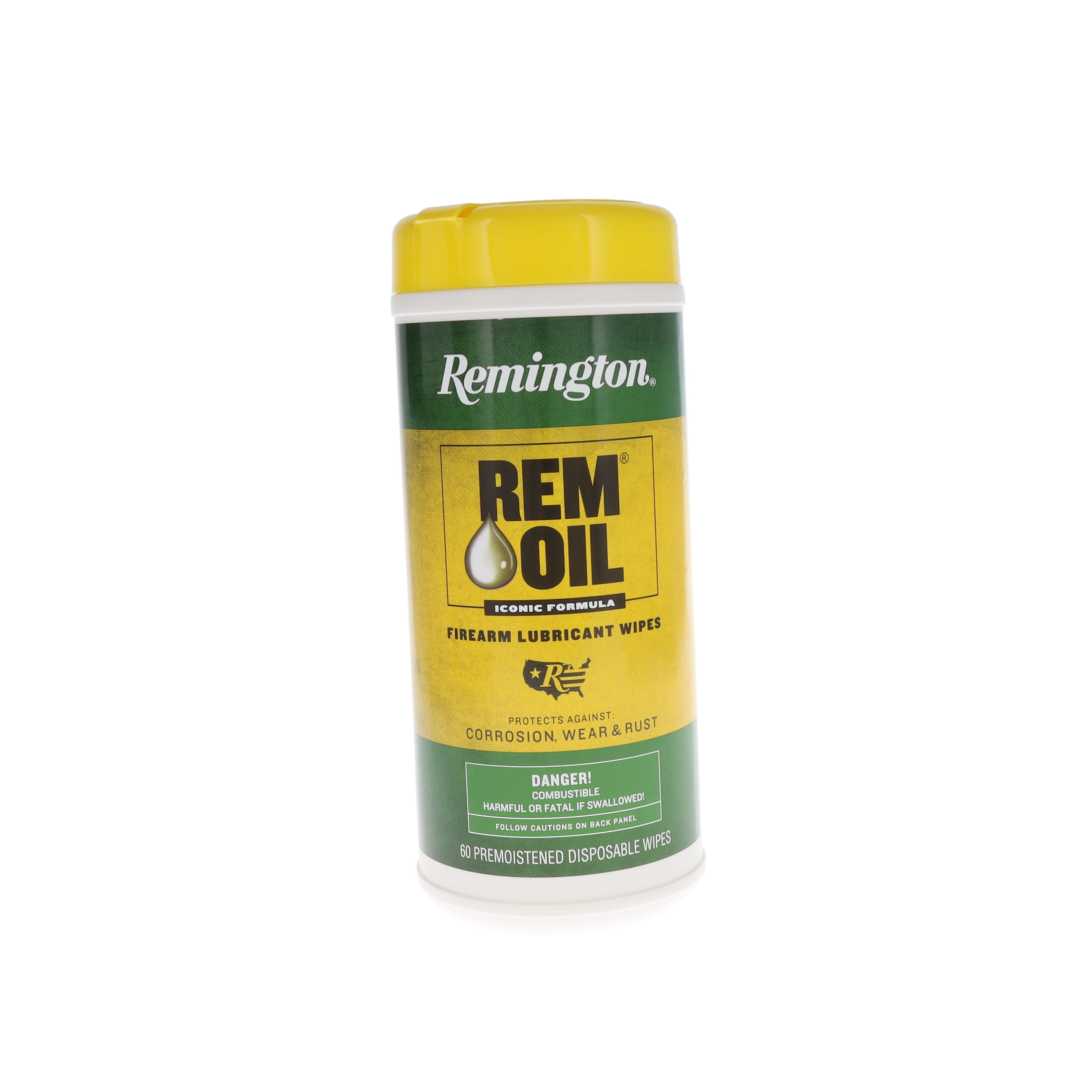 Remington Rem Oil Pop-Up Firearm Wipes - Clean, Lubricate, and Protect - 60 Count RE18384 View 1