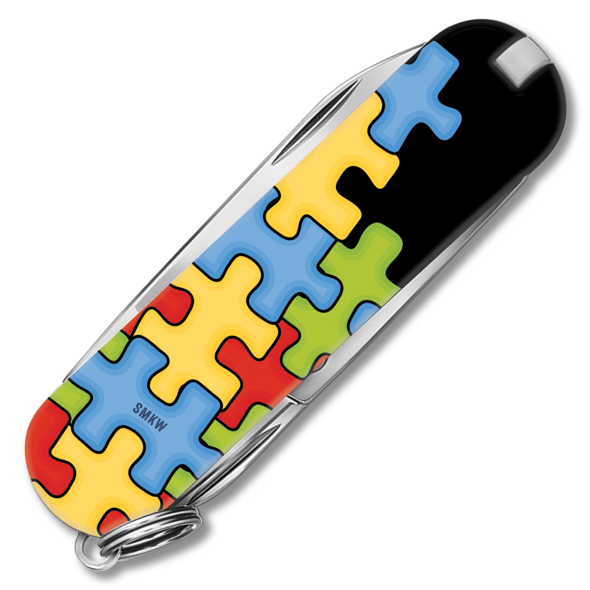 【SMI】エフェクティブ・コミュニケーション フルセット Victorinox Classic SD Swiss Army Knife Autism Awareness Puzzle