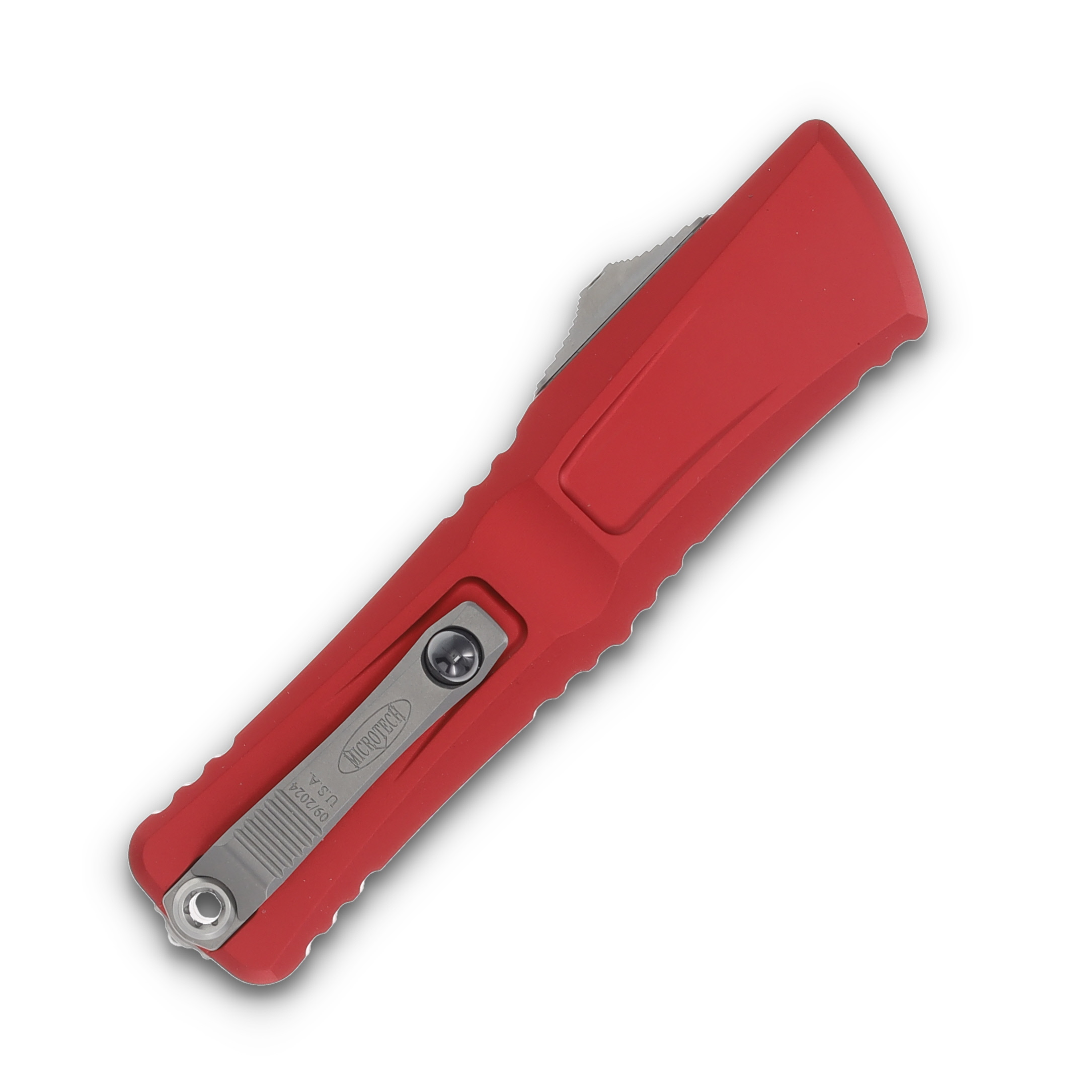 Microtech Combat Troodon DE Gen III Red Stonewash Full Serrated AUMT114212RD View 4
