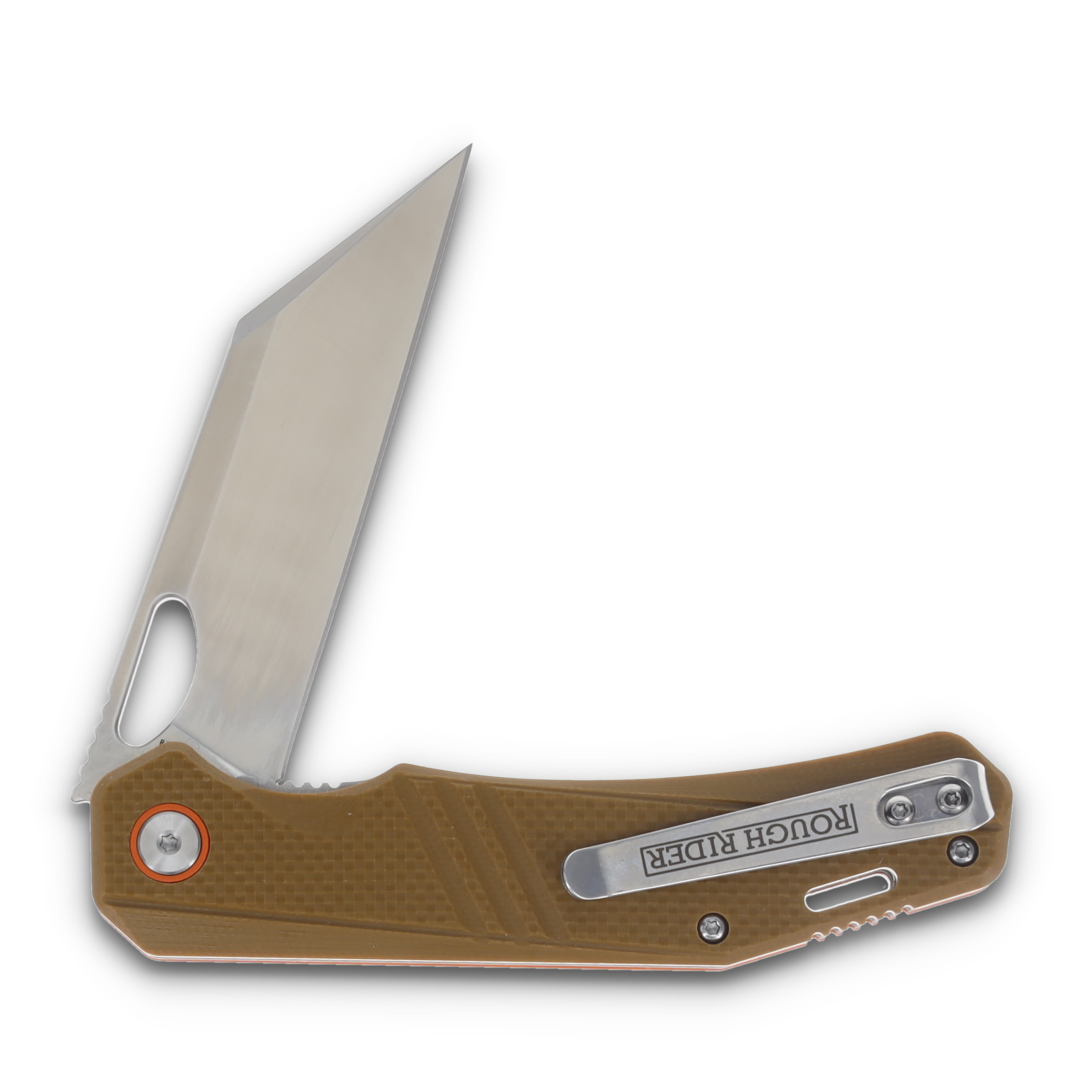 Rough Rider RR2688 Coyote Tan Reverse Tanto Linerlock Folding Knife RR2688 View 4
