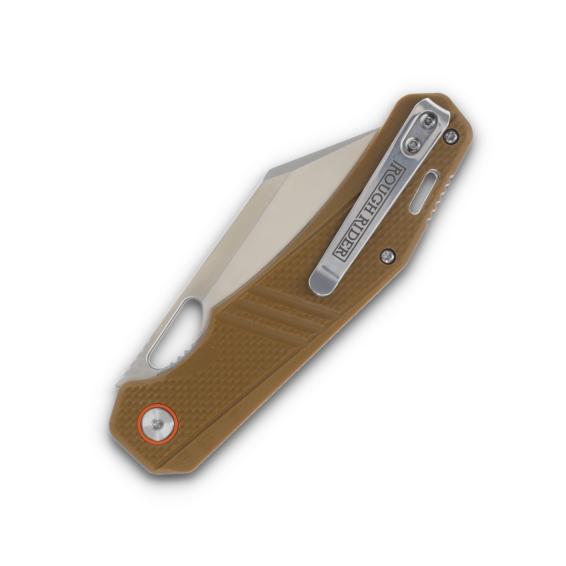 Rough Rider RR2688 Coyote Tan Reverse Tanto Linerlock Folding Knife RR2688 View 6