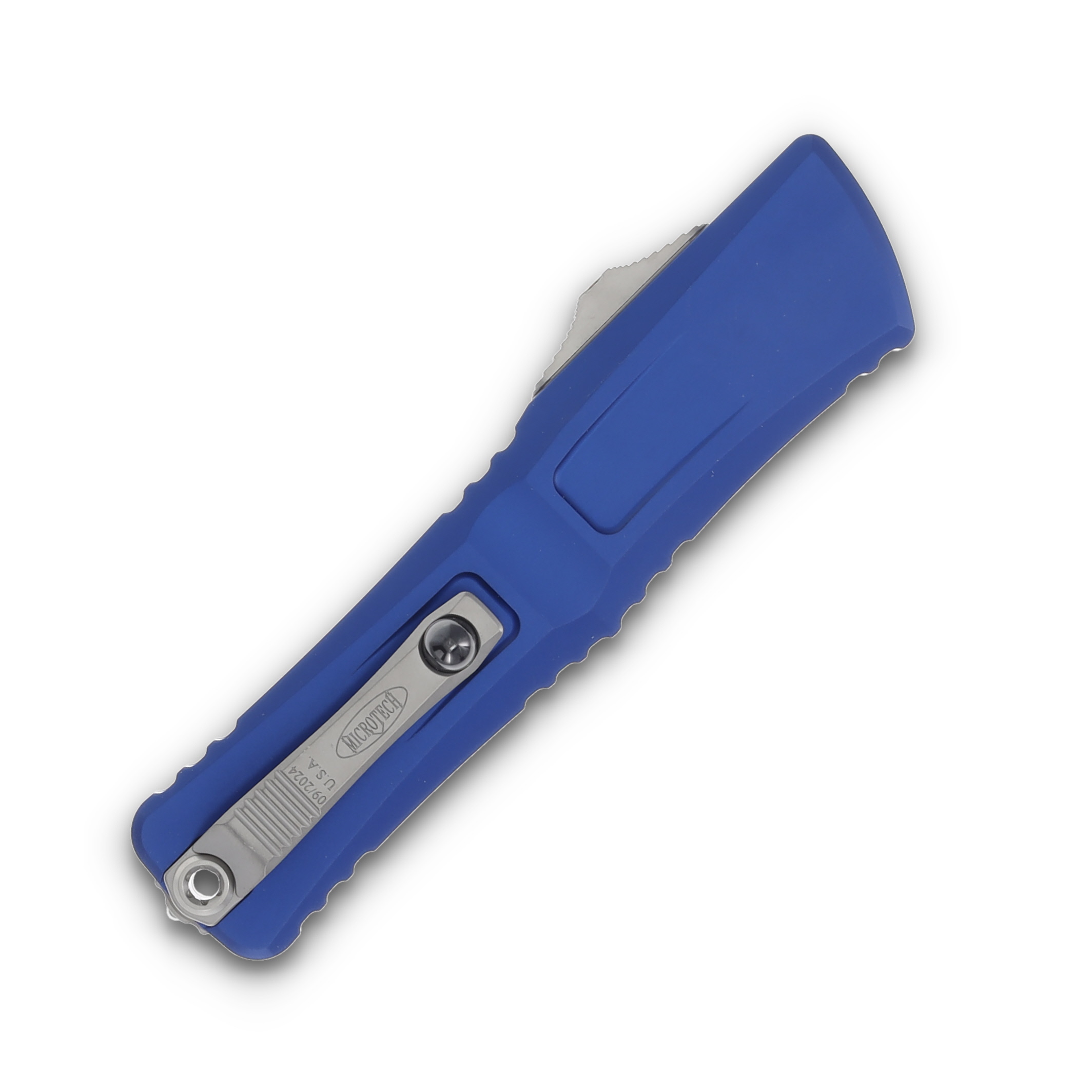 Microtech Combat Troodon T/E Gen III Navy Blue Stonewash Full Serrated AUMT114412NA View 4
