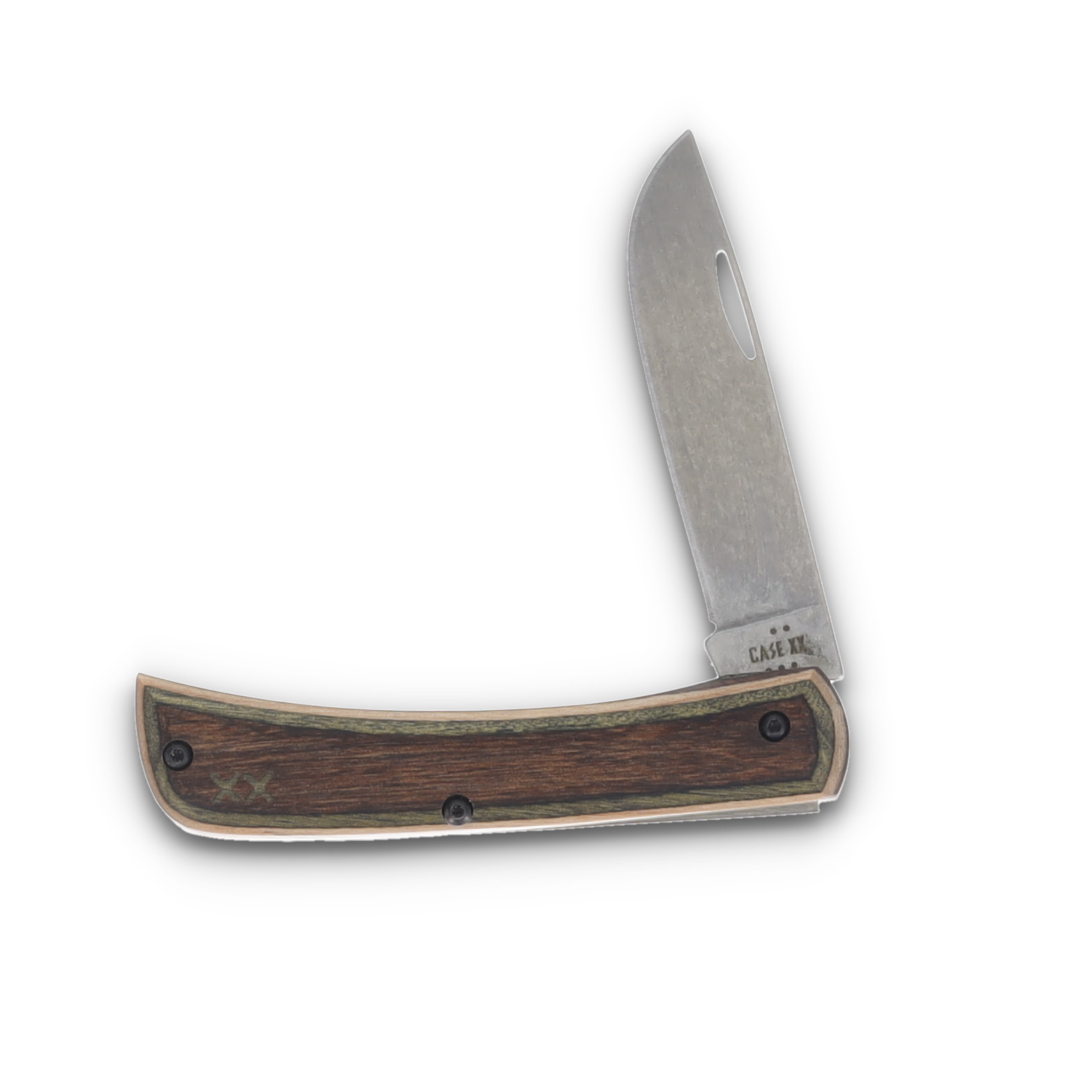 Case XX Crossroads Sod Buster Jr Folding Knife S35VN/Camo Supreme Wood CA66381 View 3