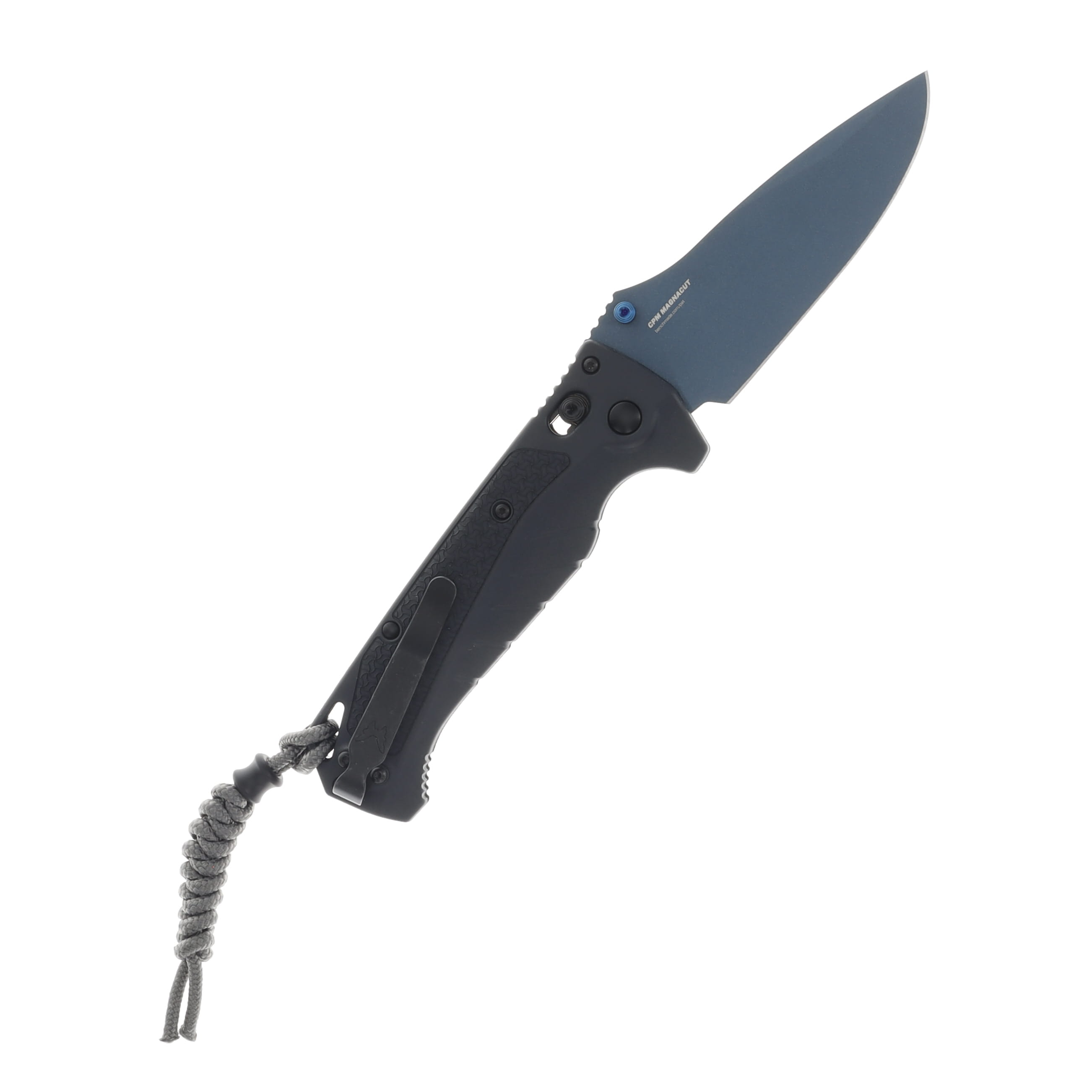 Benchmade Adira Tempest Gray 3.88 Inch Plain Blue Drop Point BM18060BT-01 BM18060BT-01 View 2
